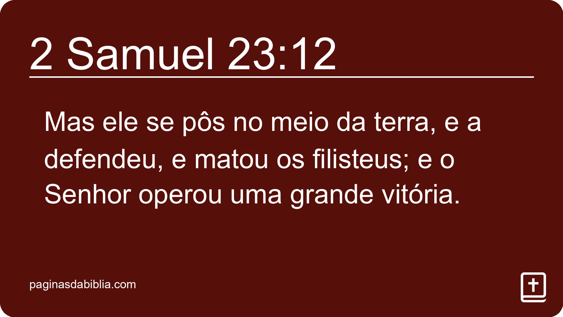 2 Samuel 23:12