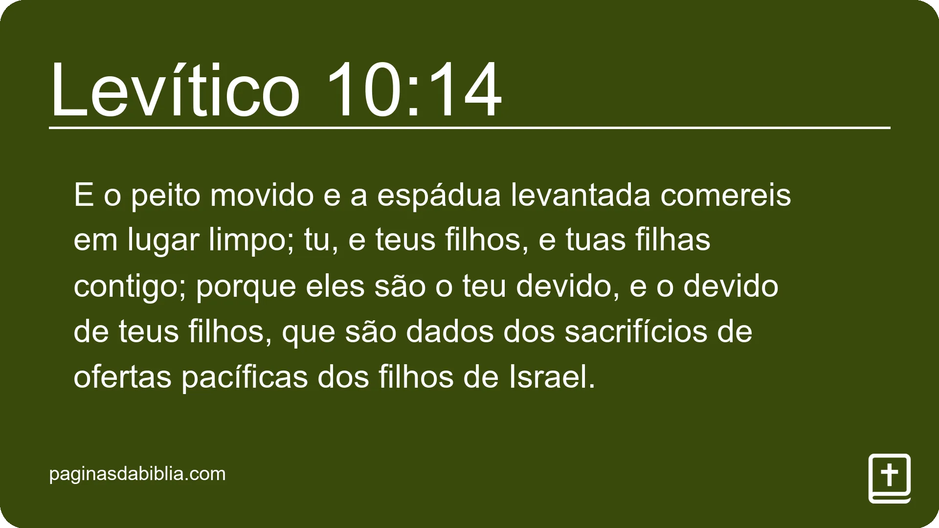 Levítico 10:14