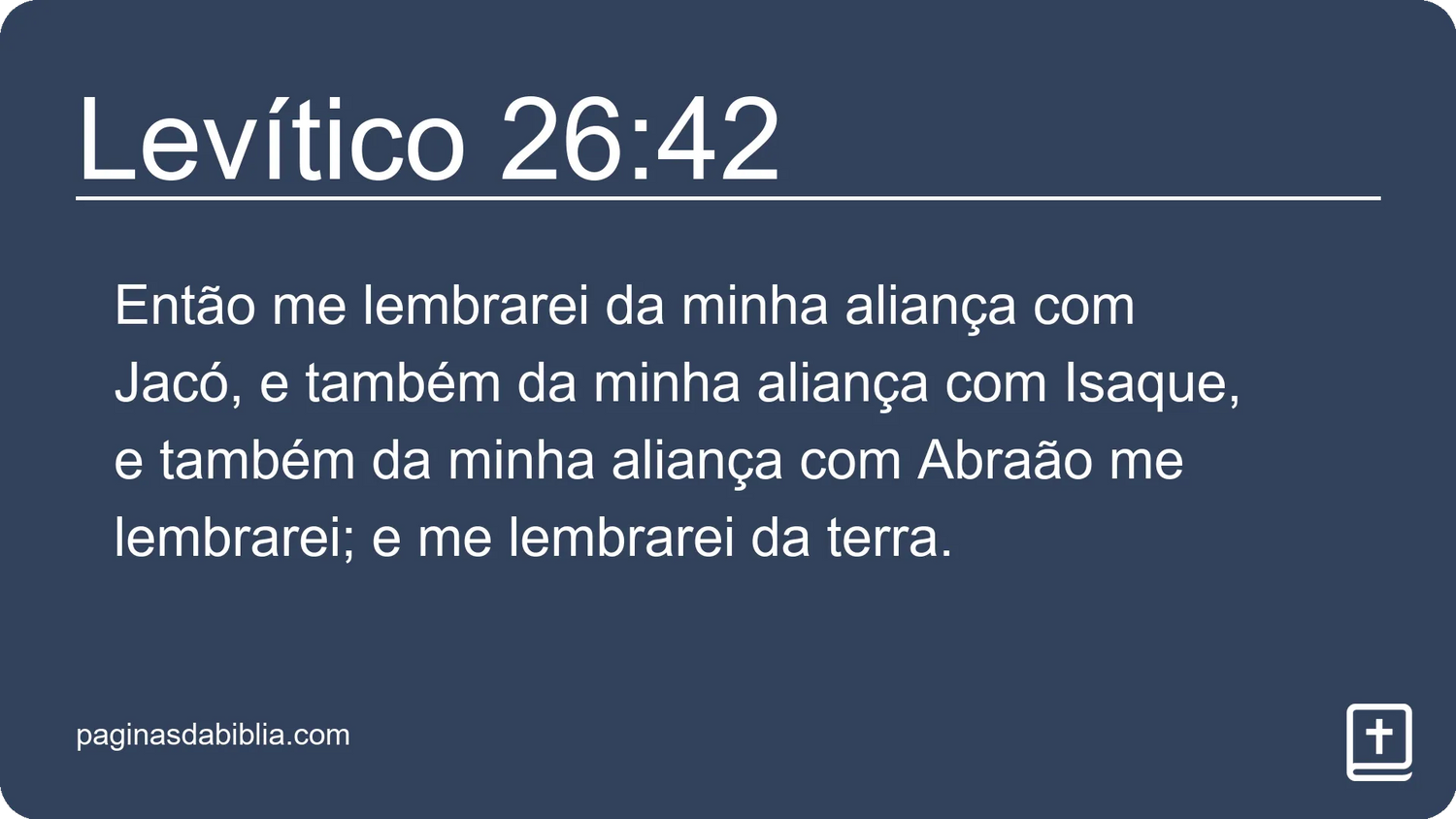 Levítico 26:42