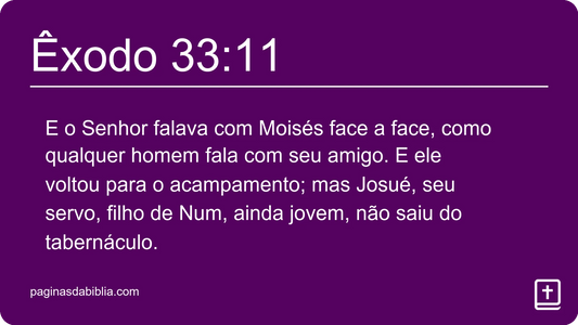 Êxodo 33:11