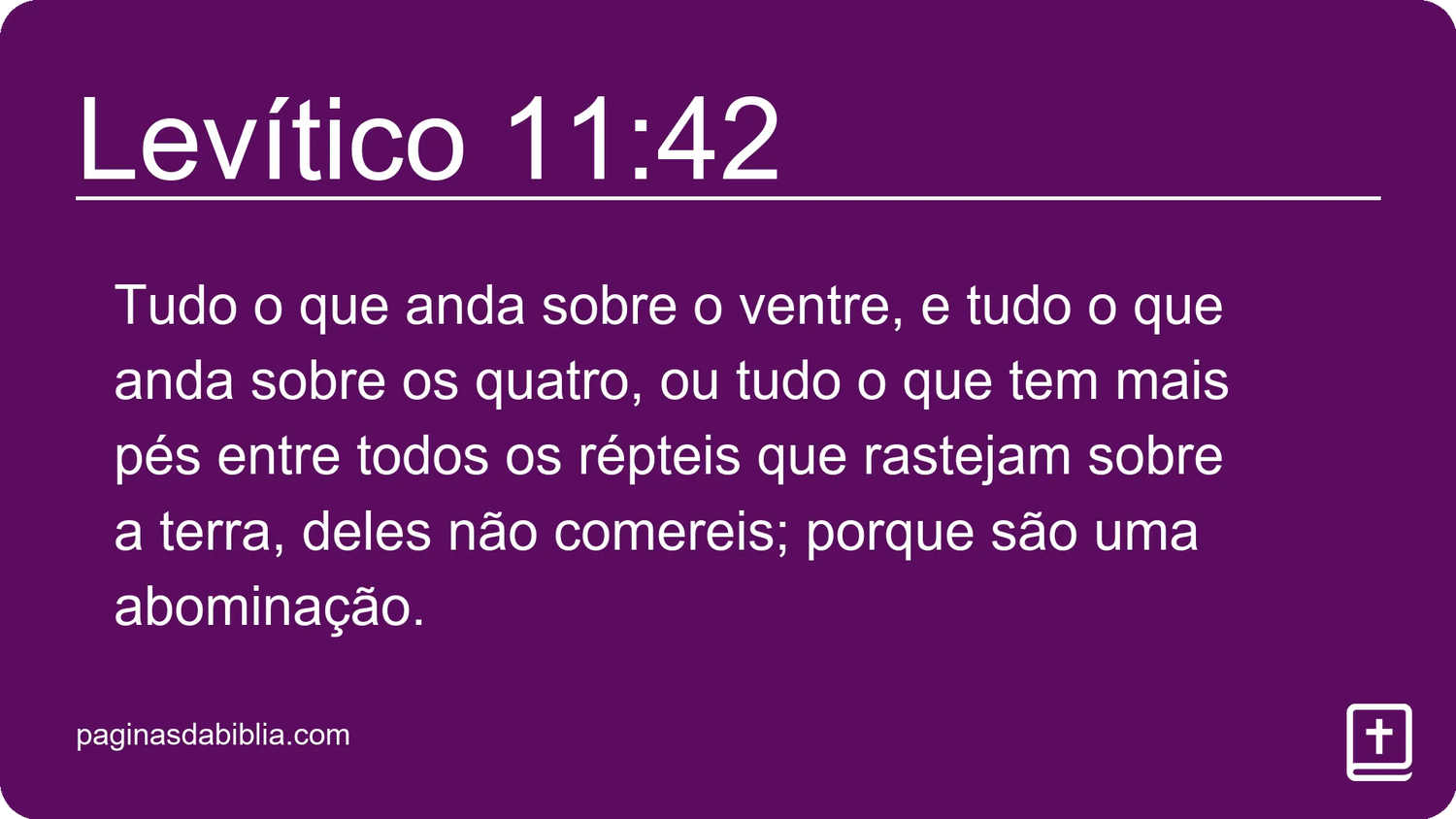 Levítico 11:42