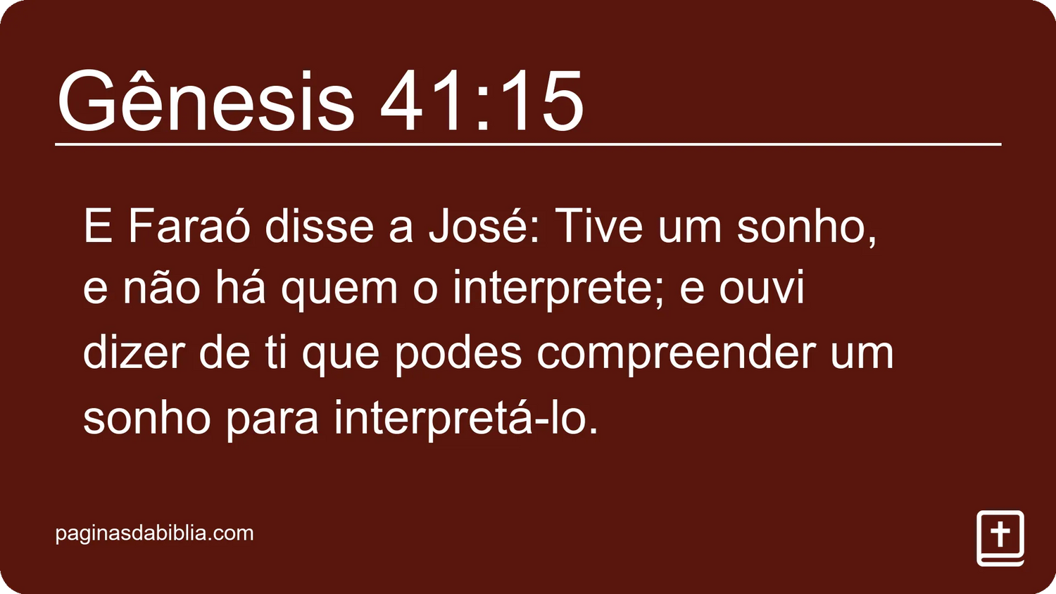 Gênesis 41:15