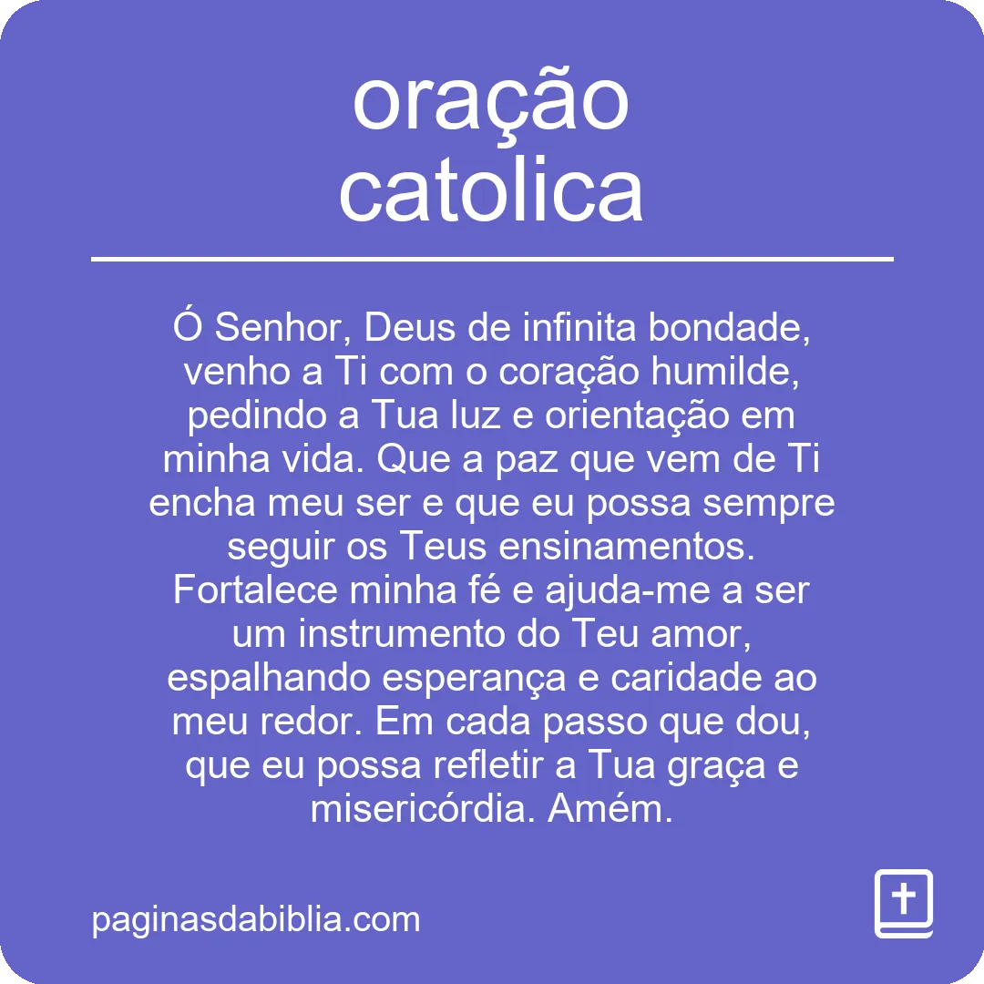 oração catolica