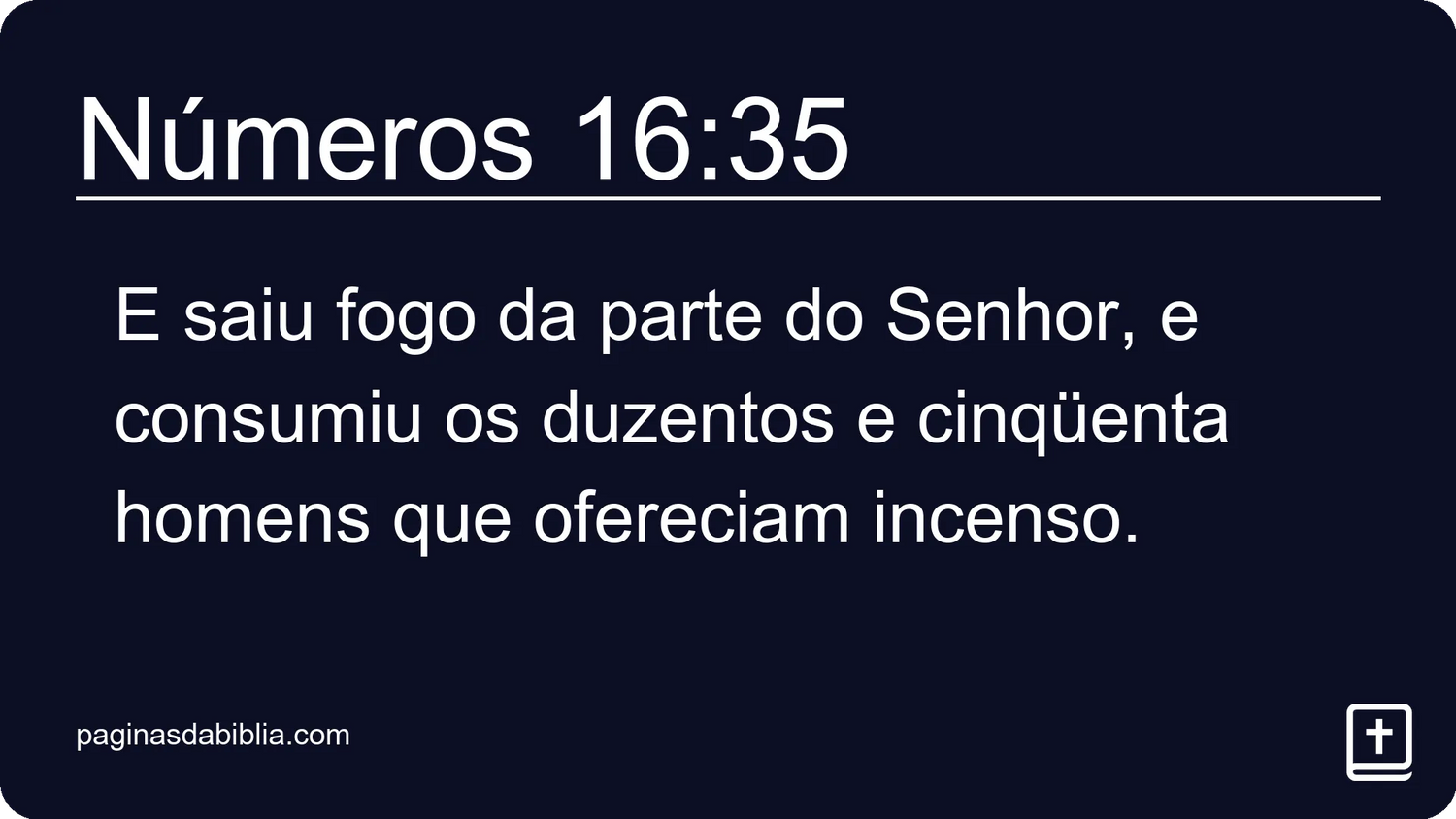 Números 16:35