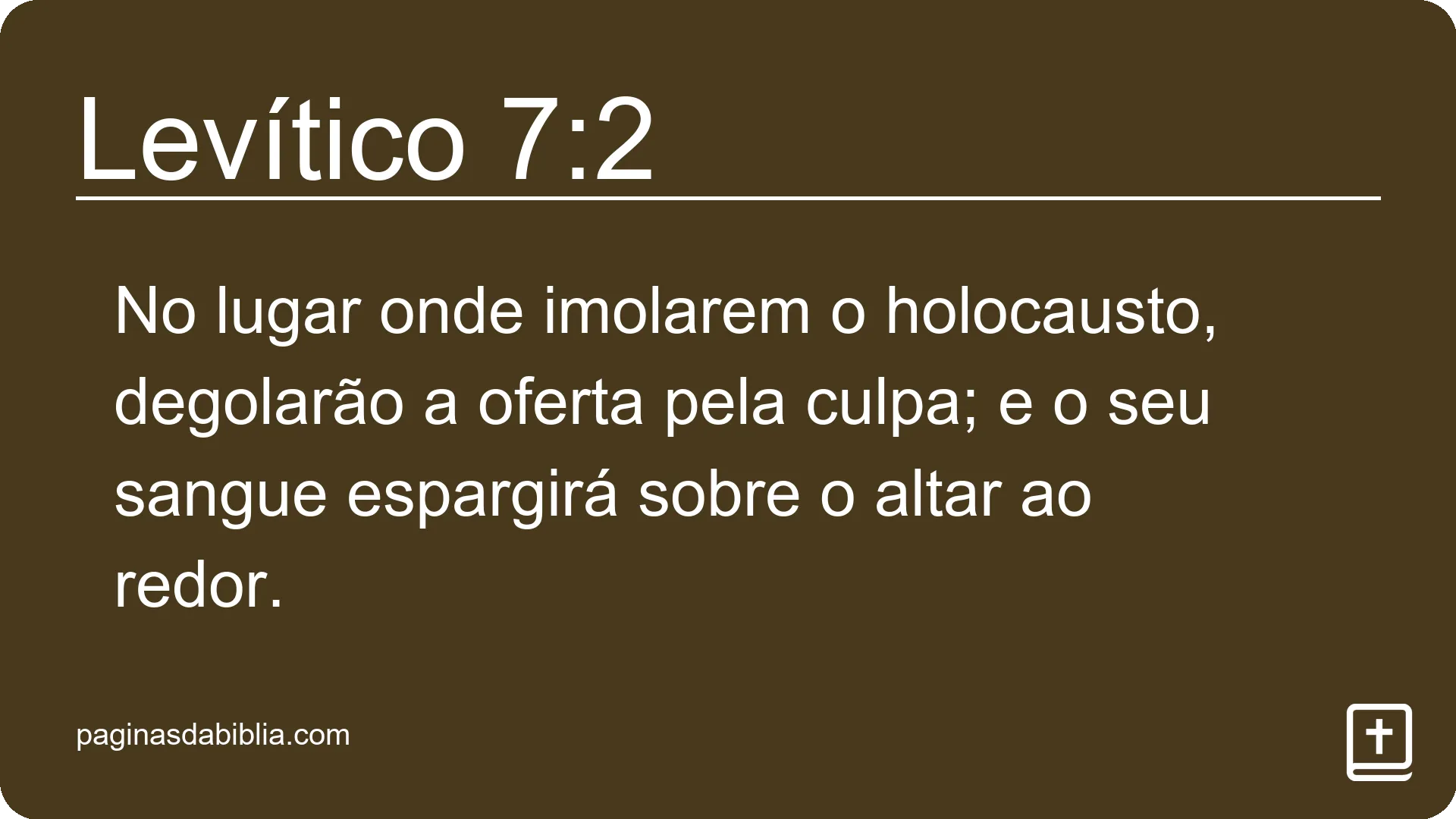 Levítico 7:2