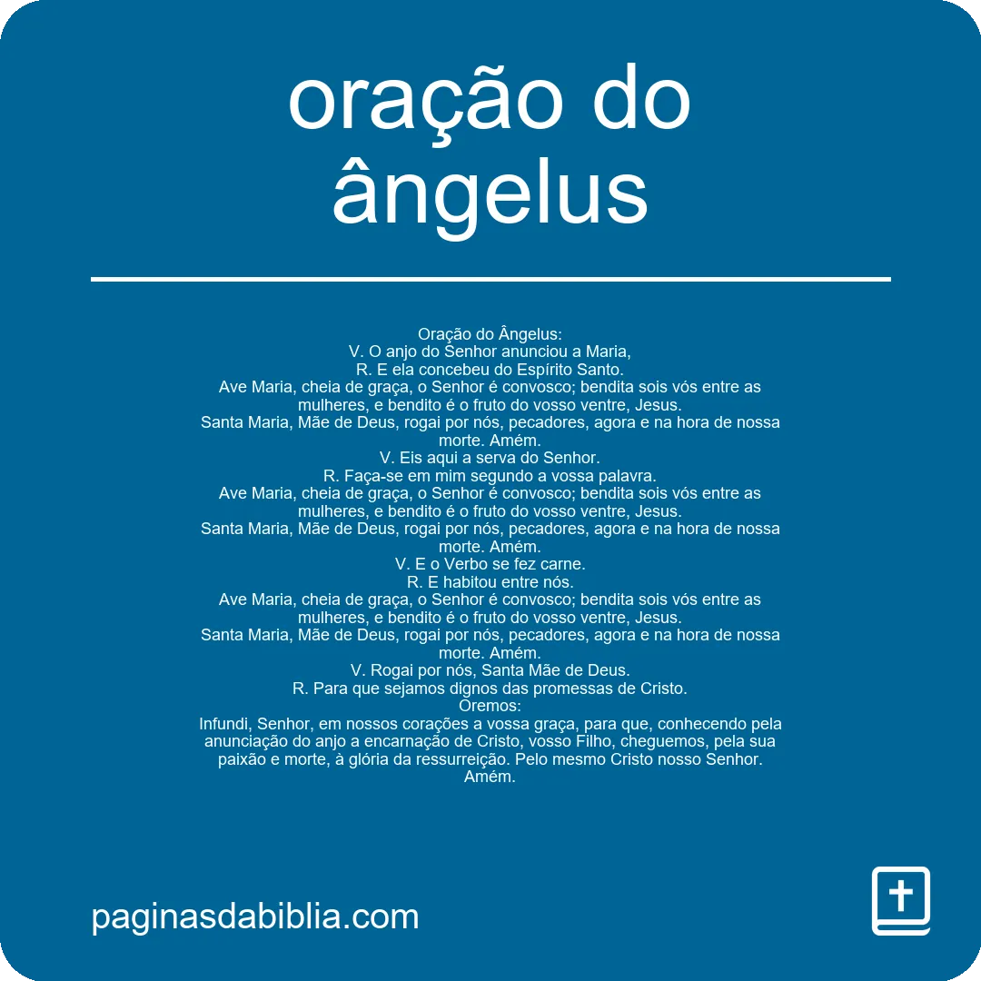 oração do ângelus