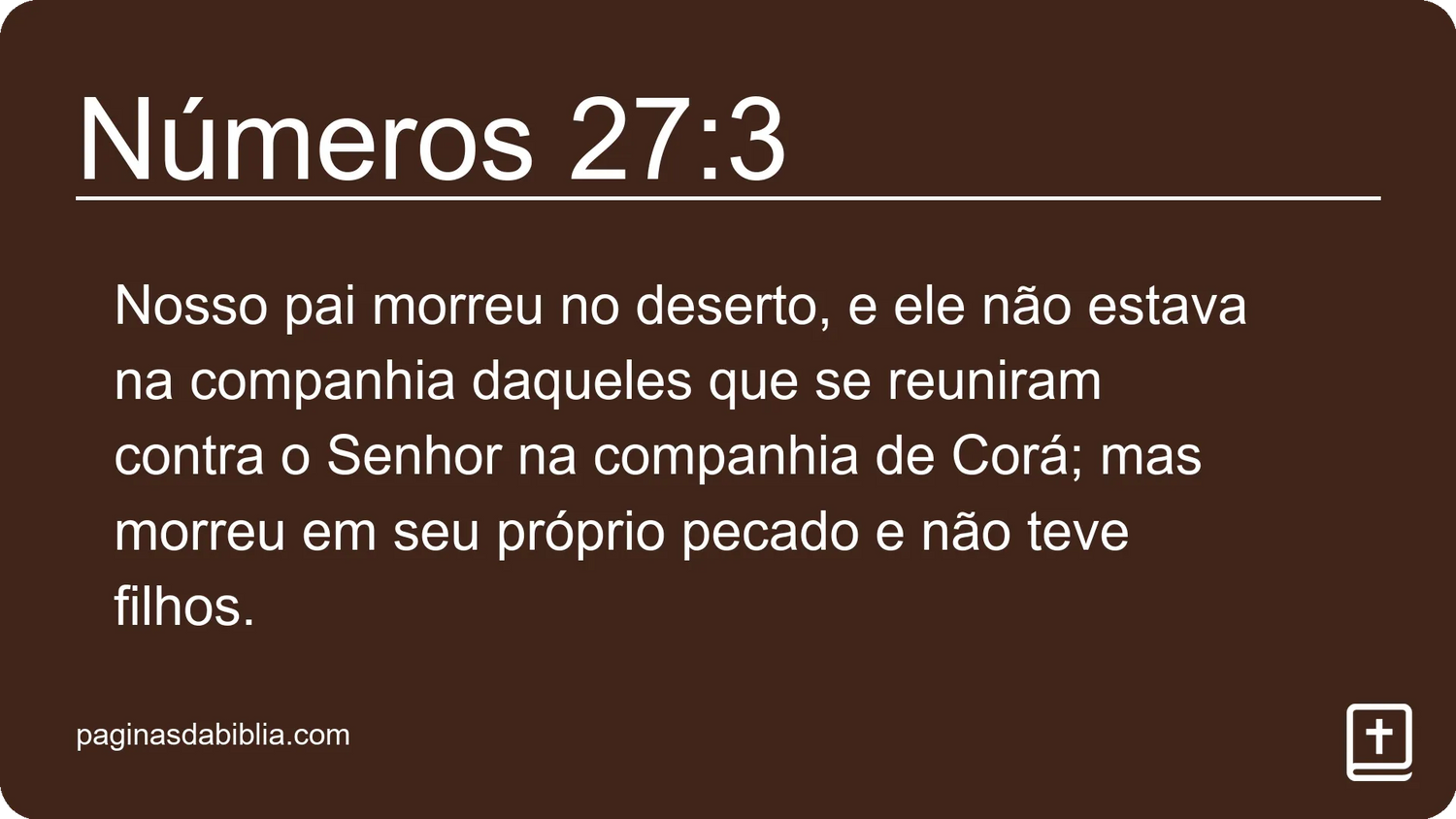 Números 27:3