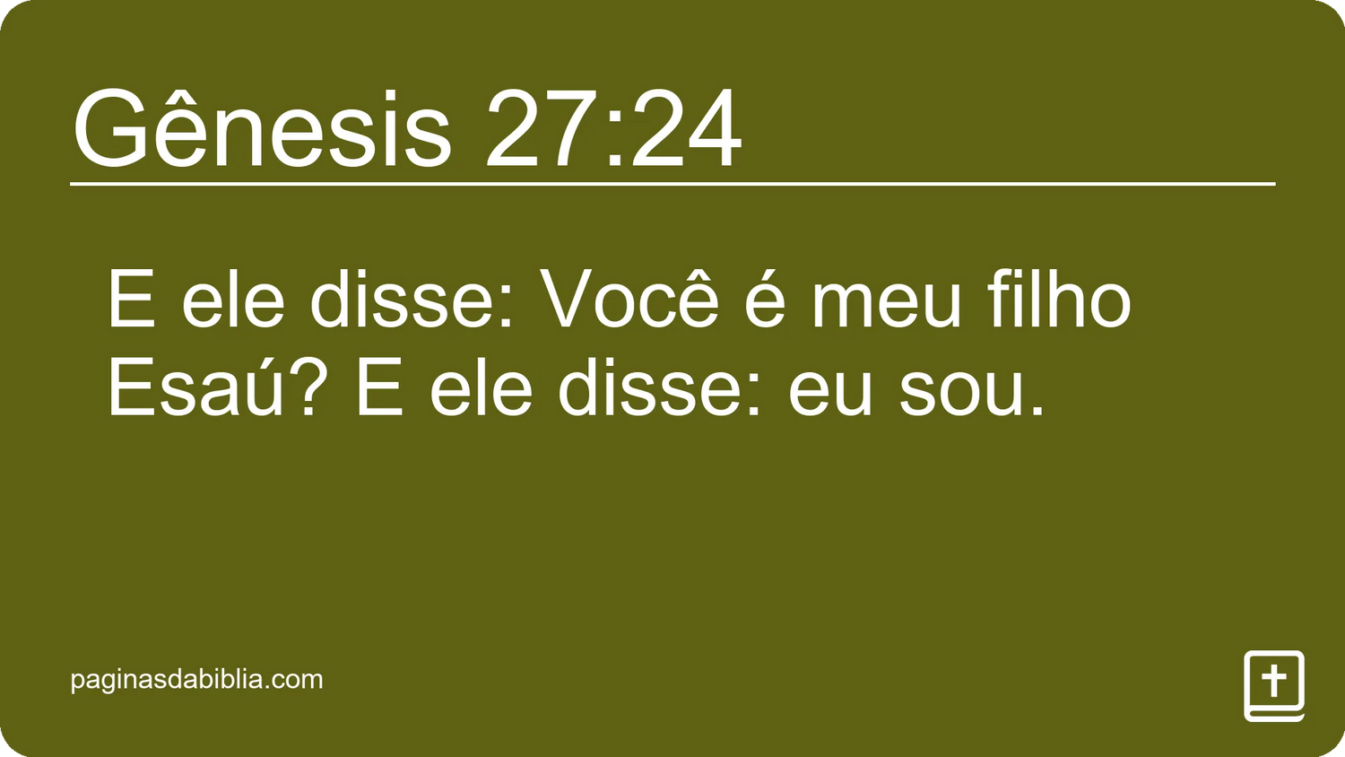 Gênesis 27:24