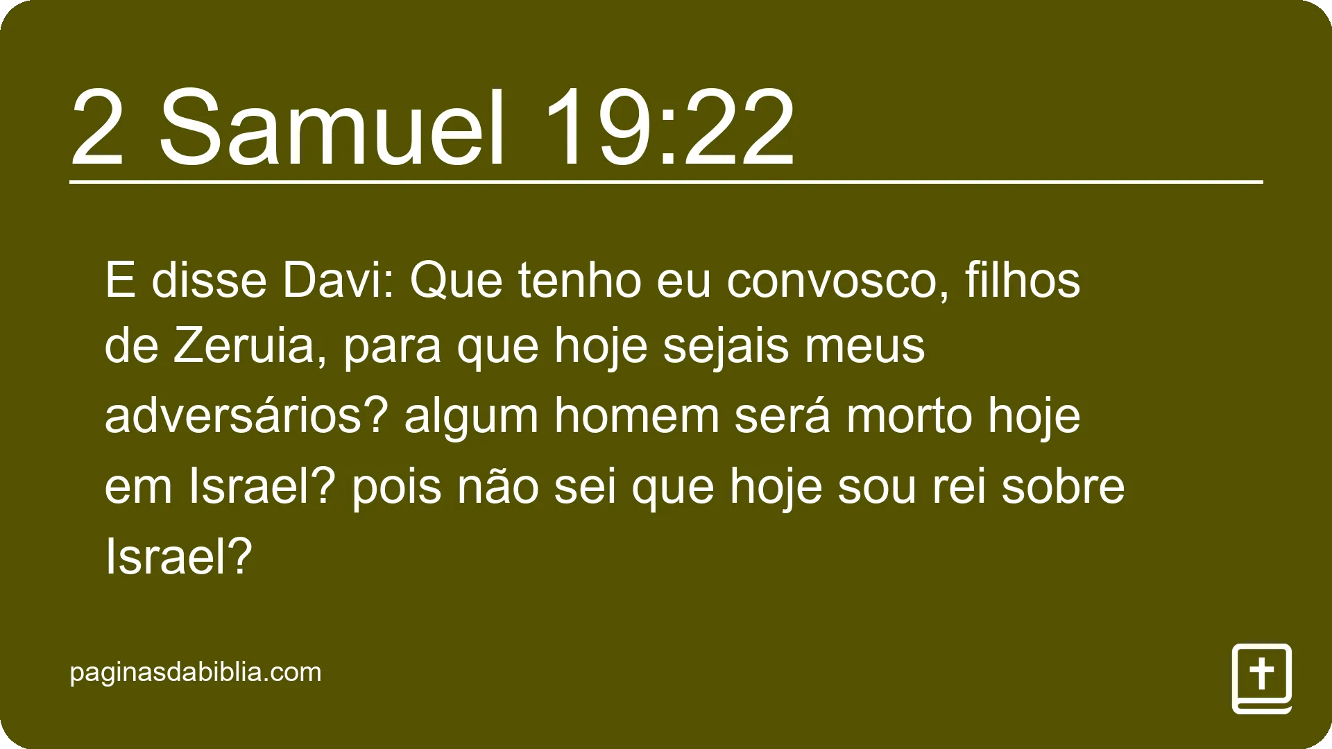 2 Samuel 19:22