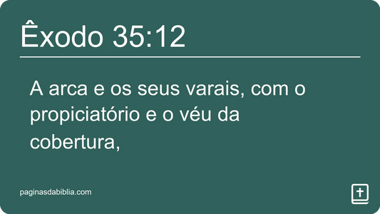 Êxodo 35:12