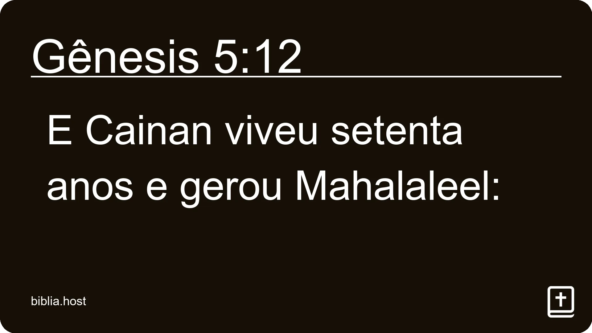 Gênesis 5:12