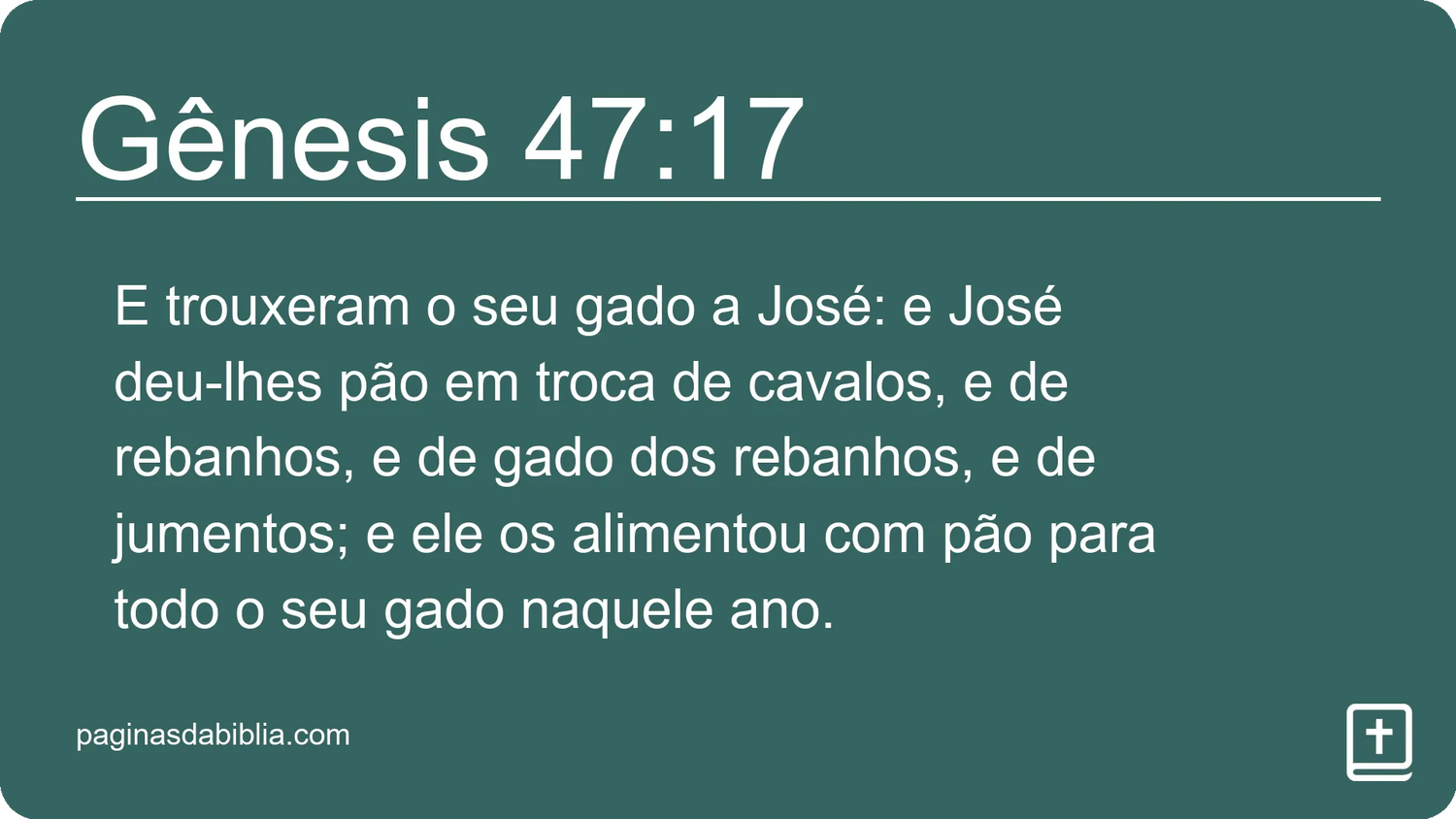 Gênesis 47:17