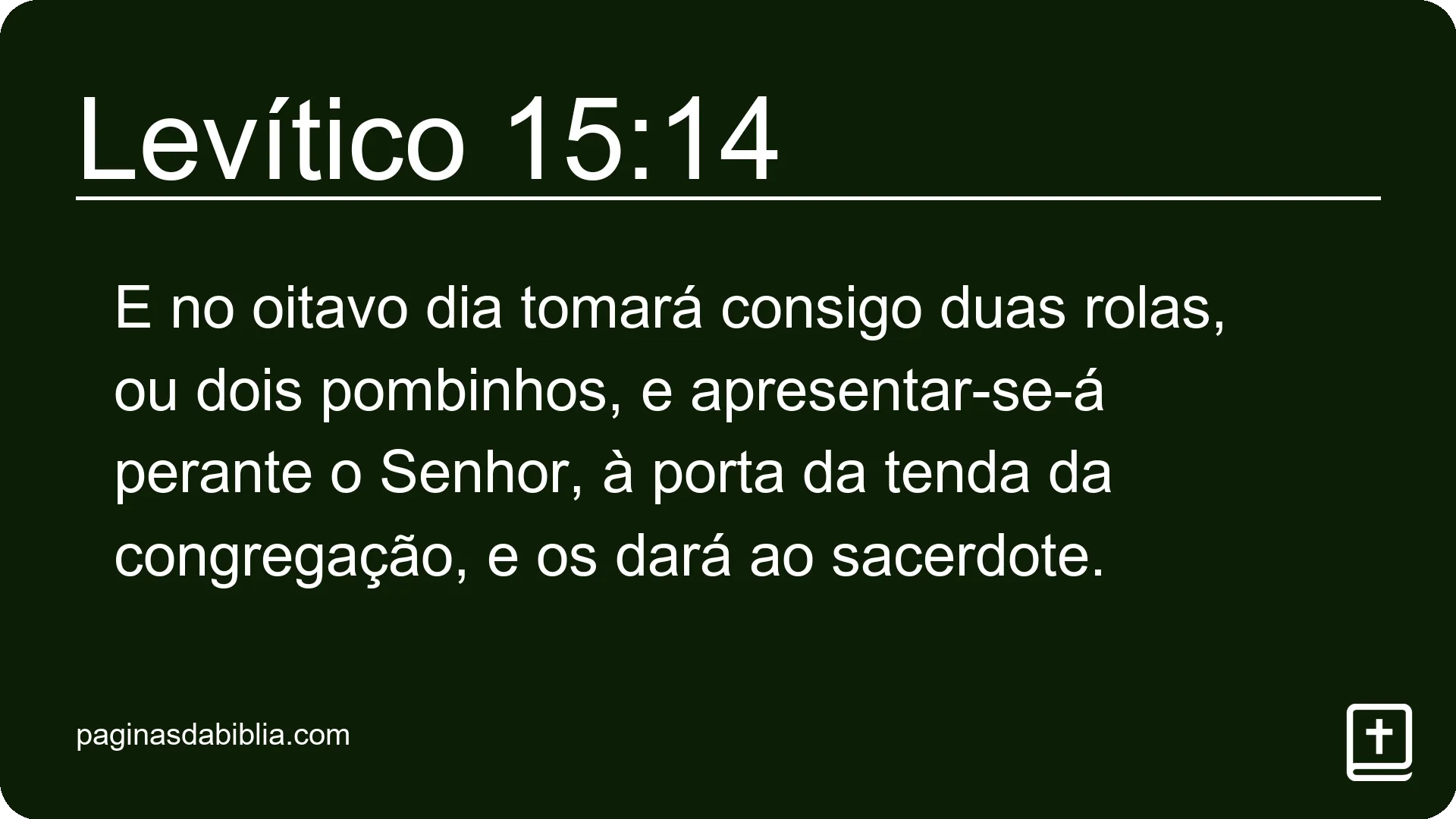 Levítico 15:14