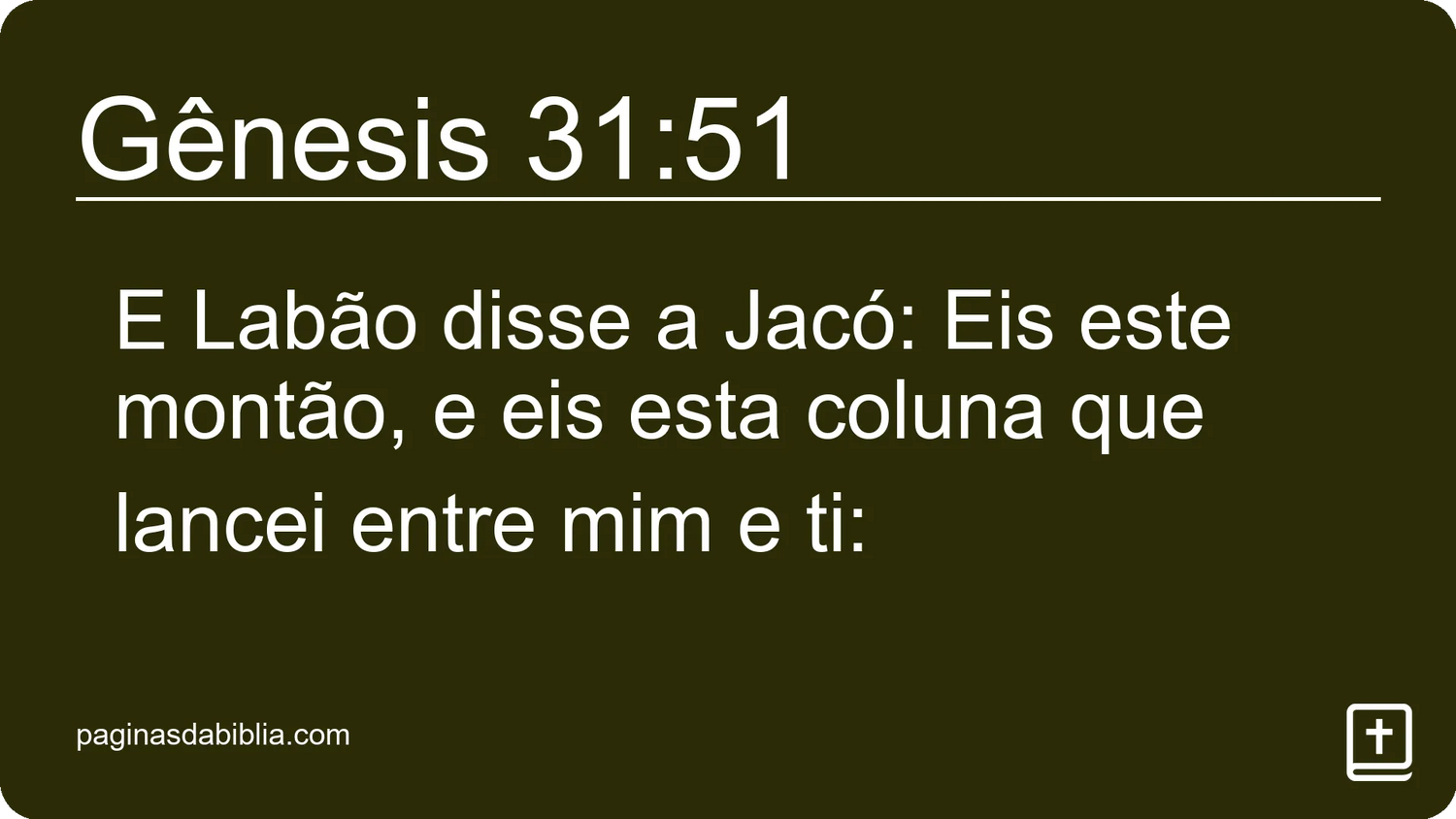 Gênesis 31:51