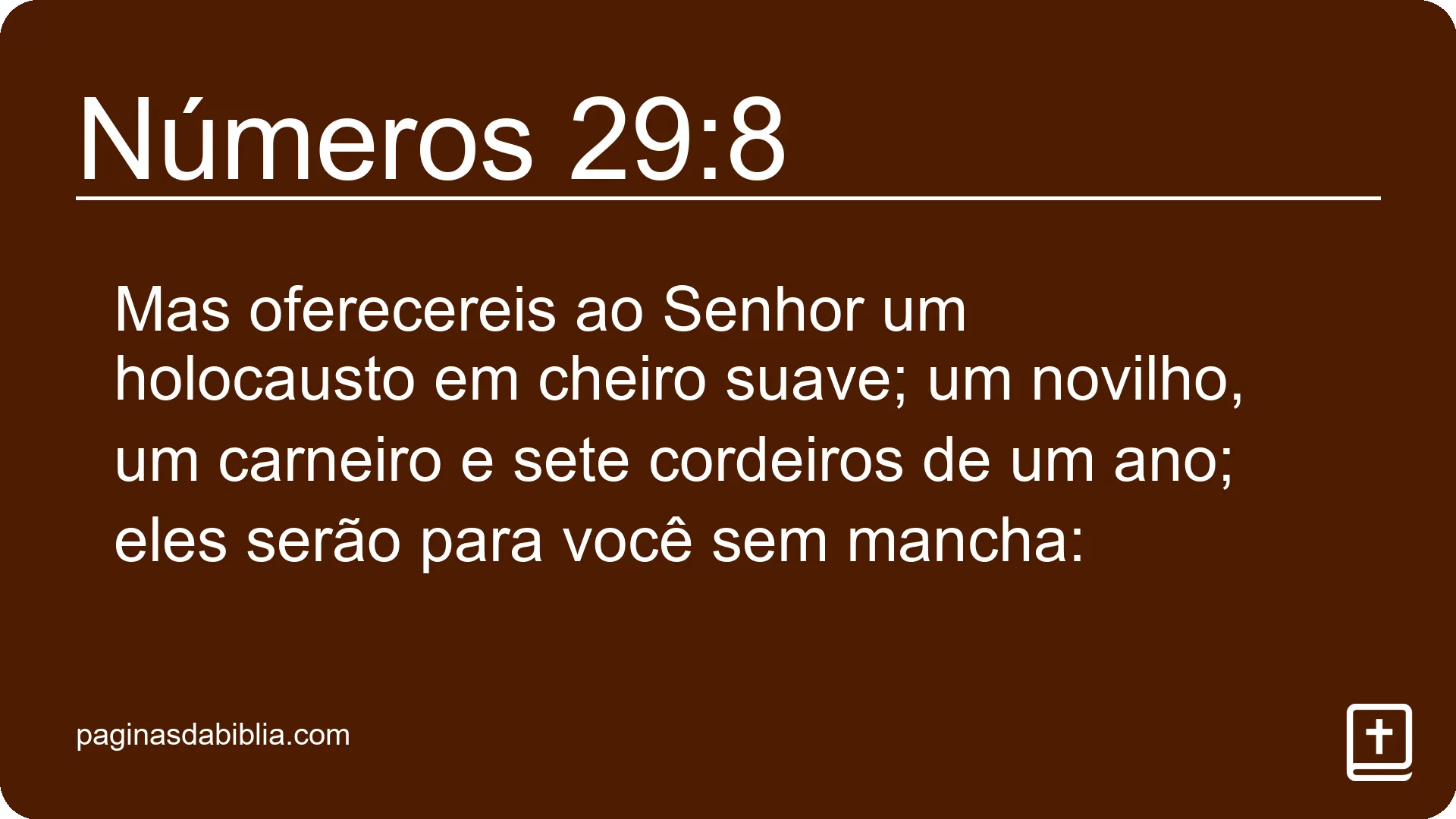 Números 29:8