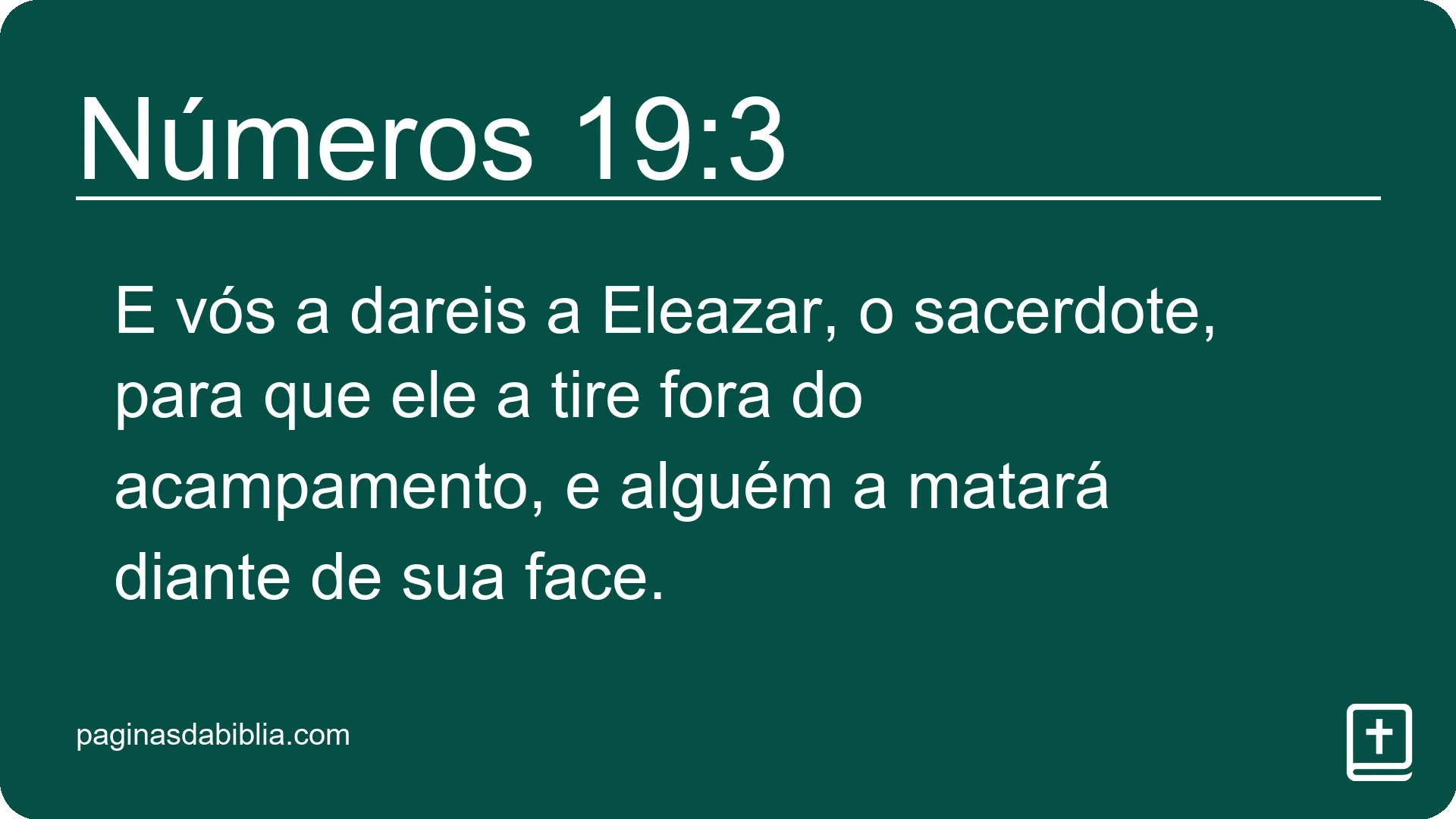 Números 19:3