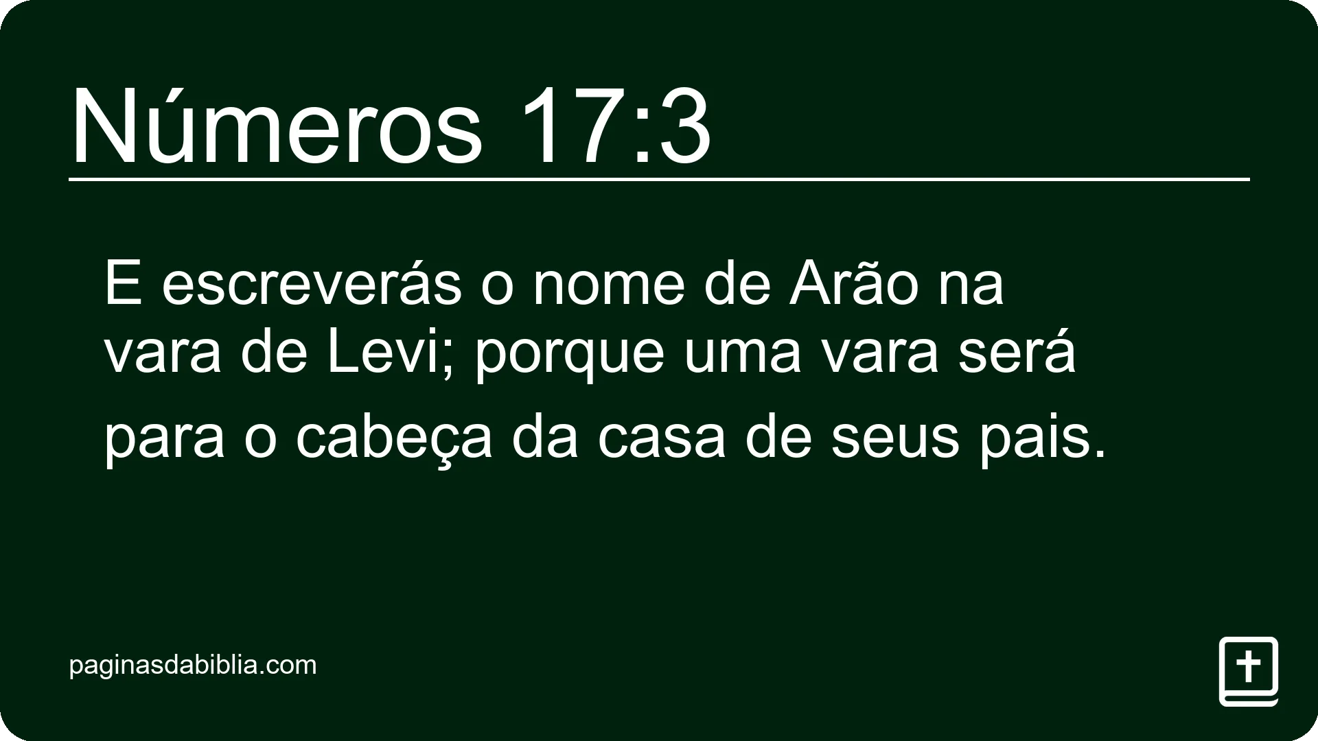 Números 17:3