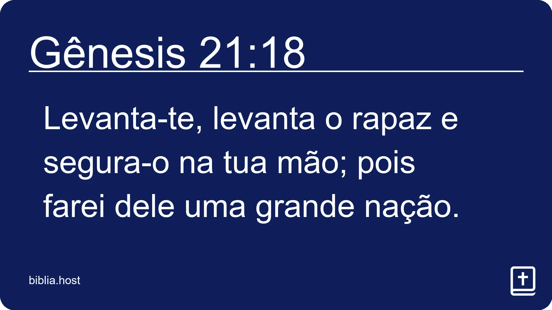 Gênesis 21:18