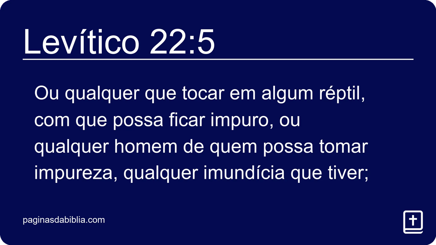 Levítico 22:5