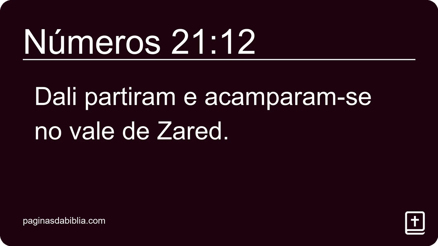 Números 21:12