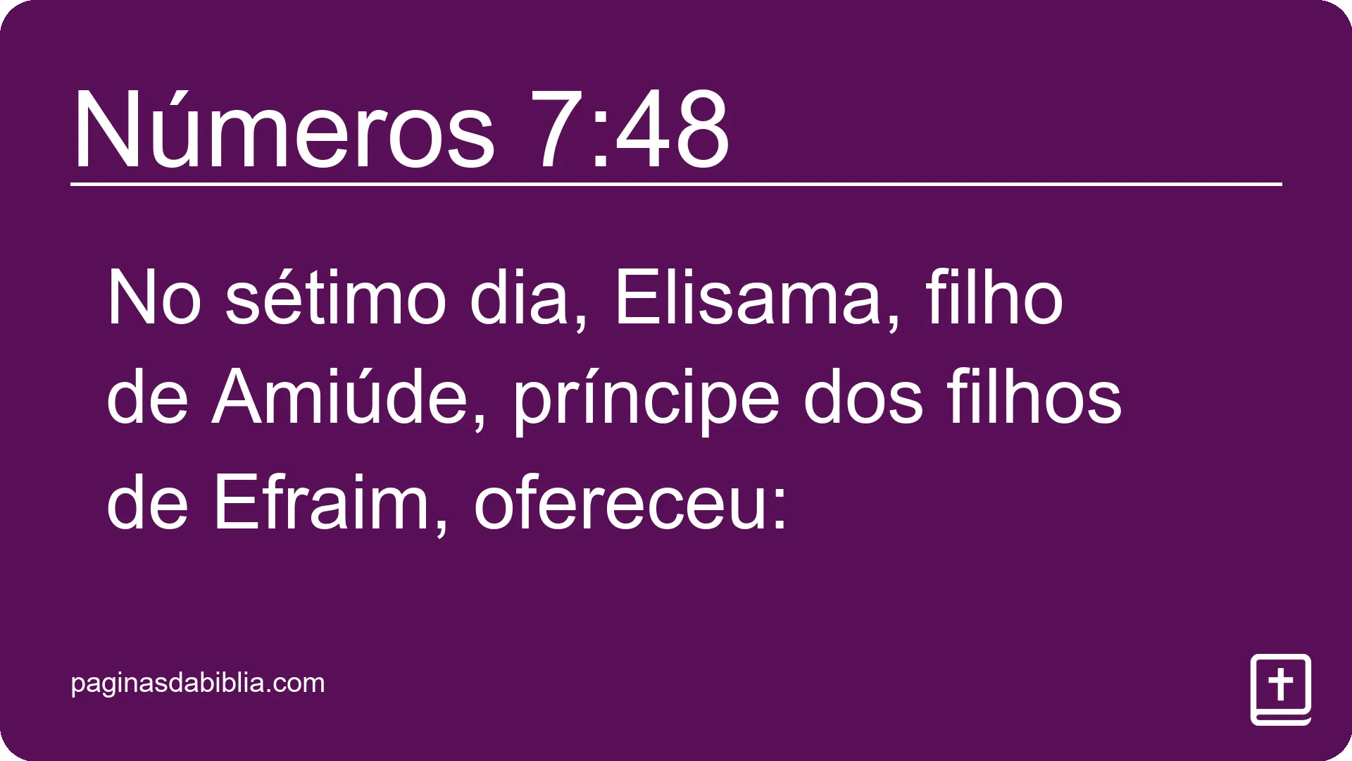 Números 7:48