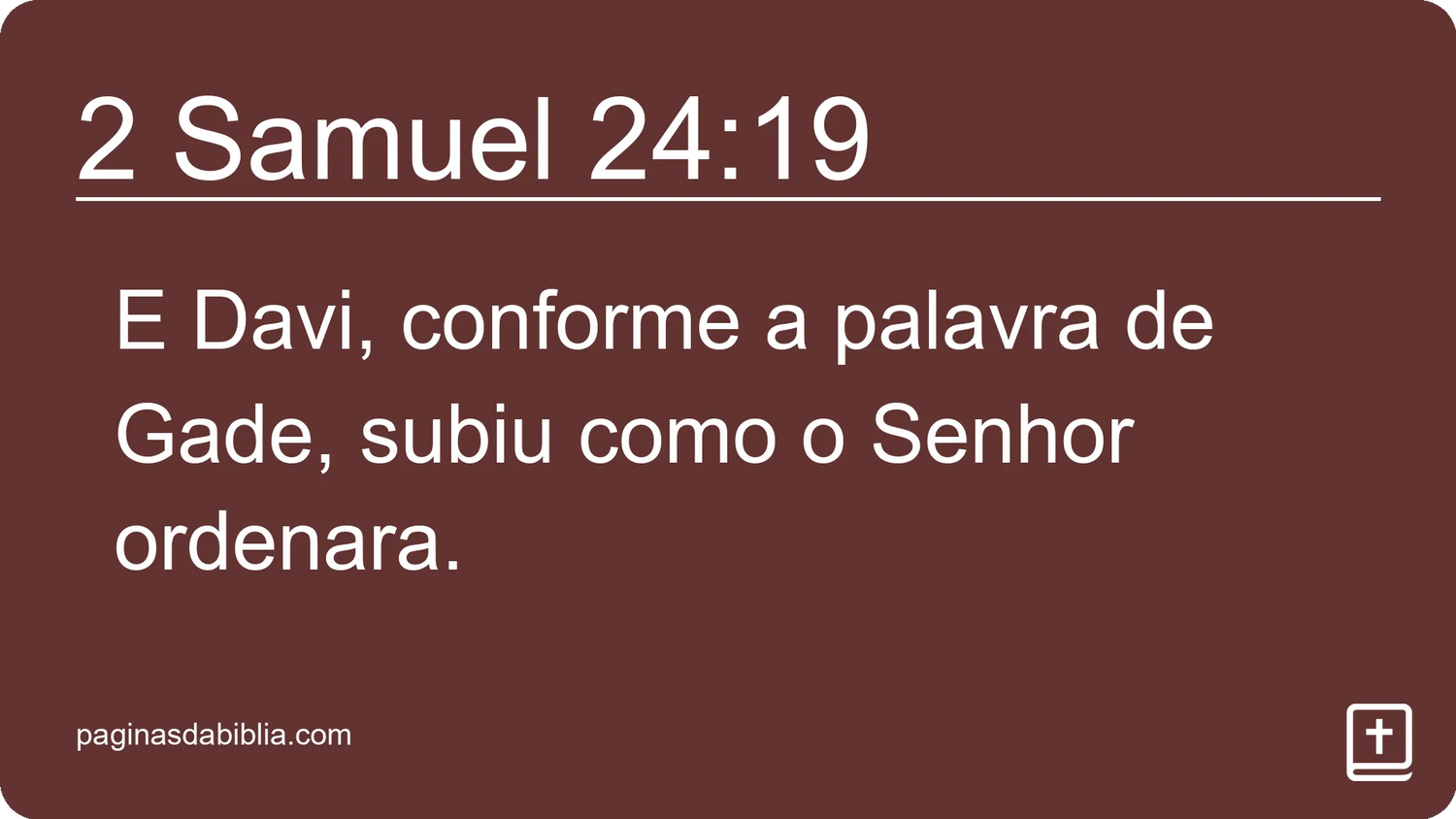 2 Samuel 24:19