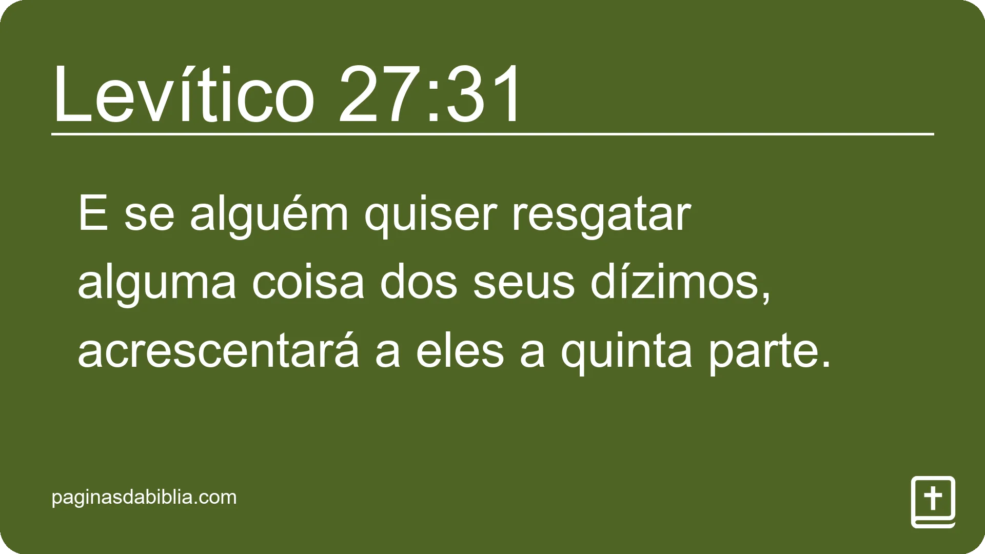 Levítico 27:31