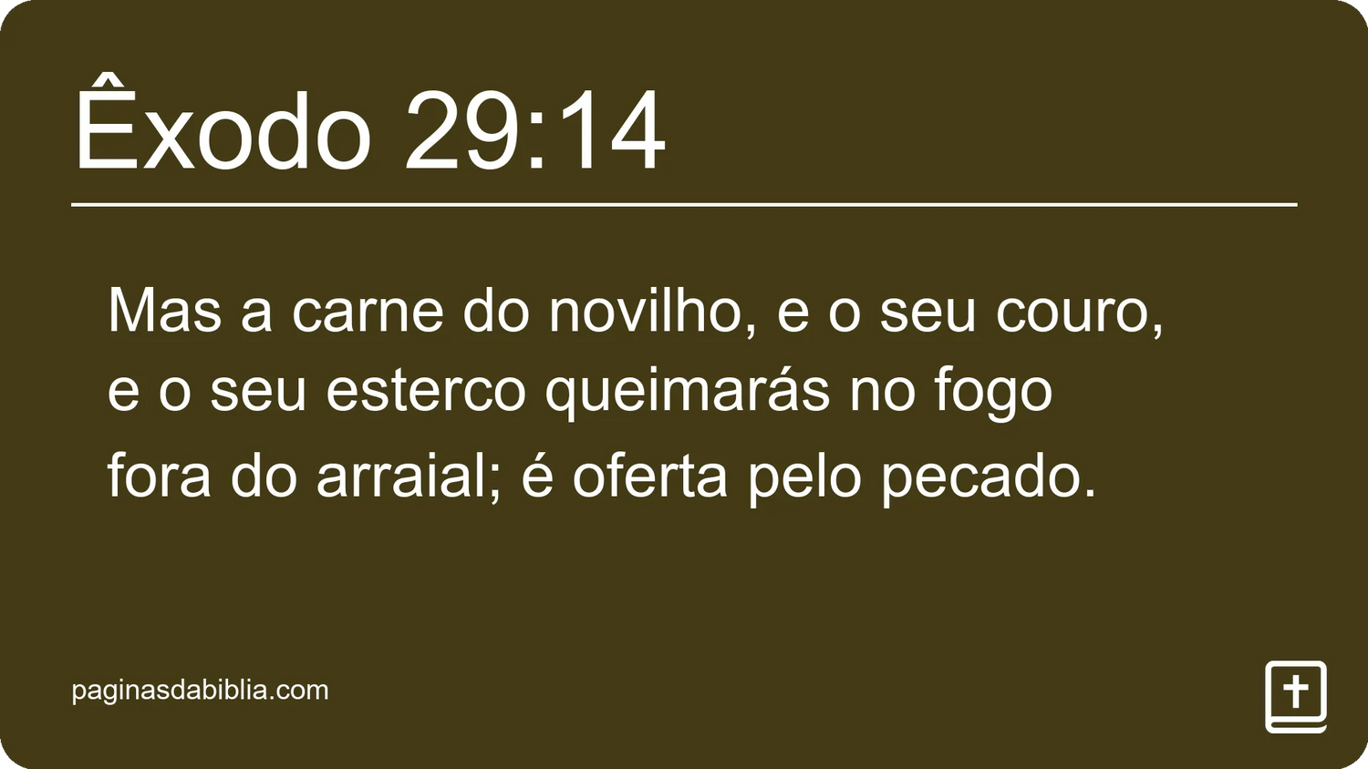 Êxodo 29:14