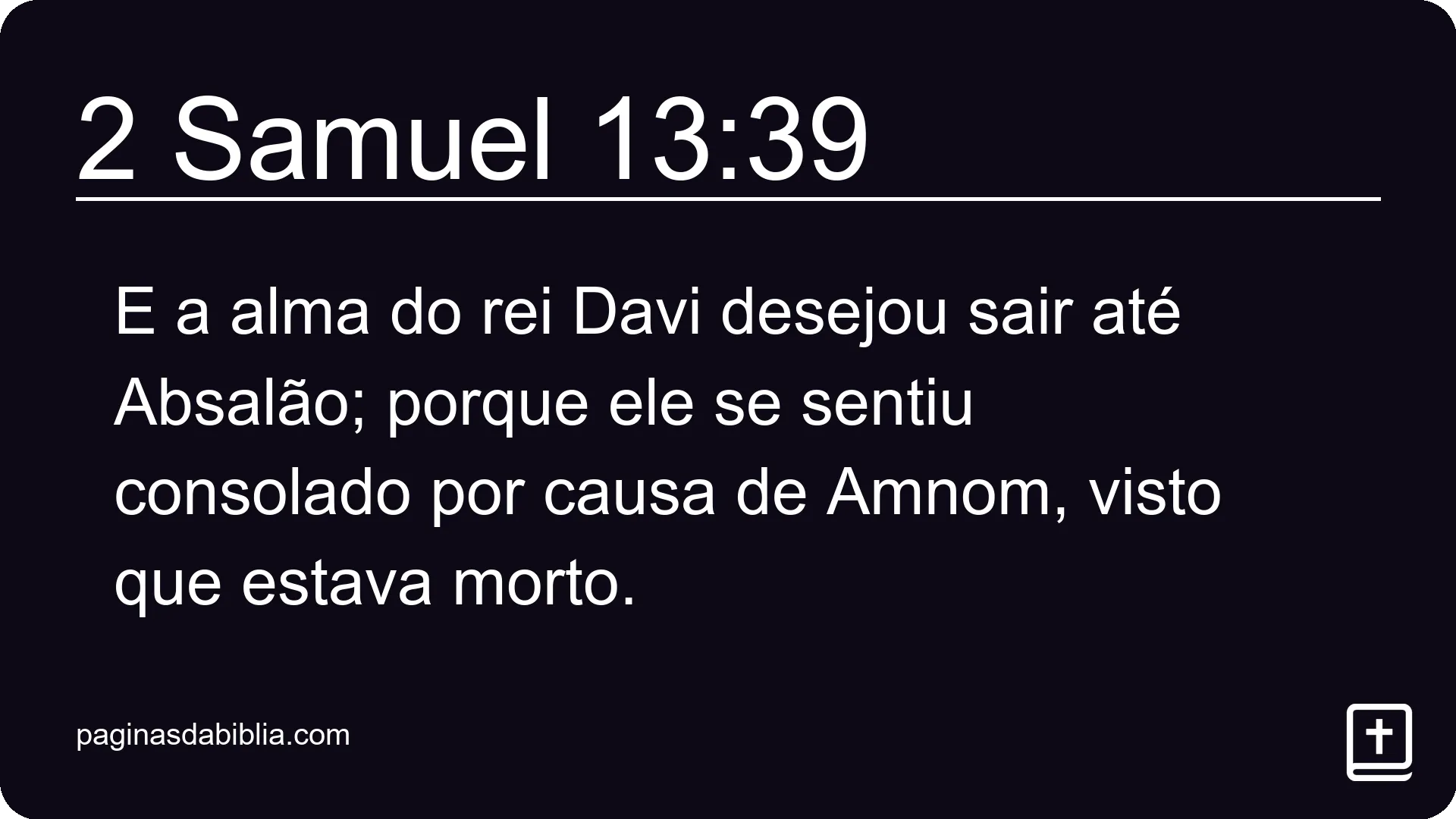 2 Samuel 13:39