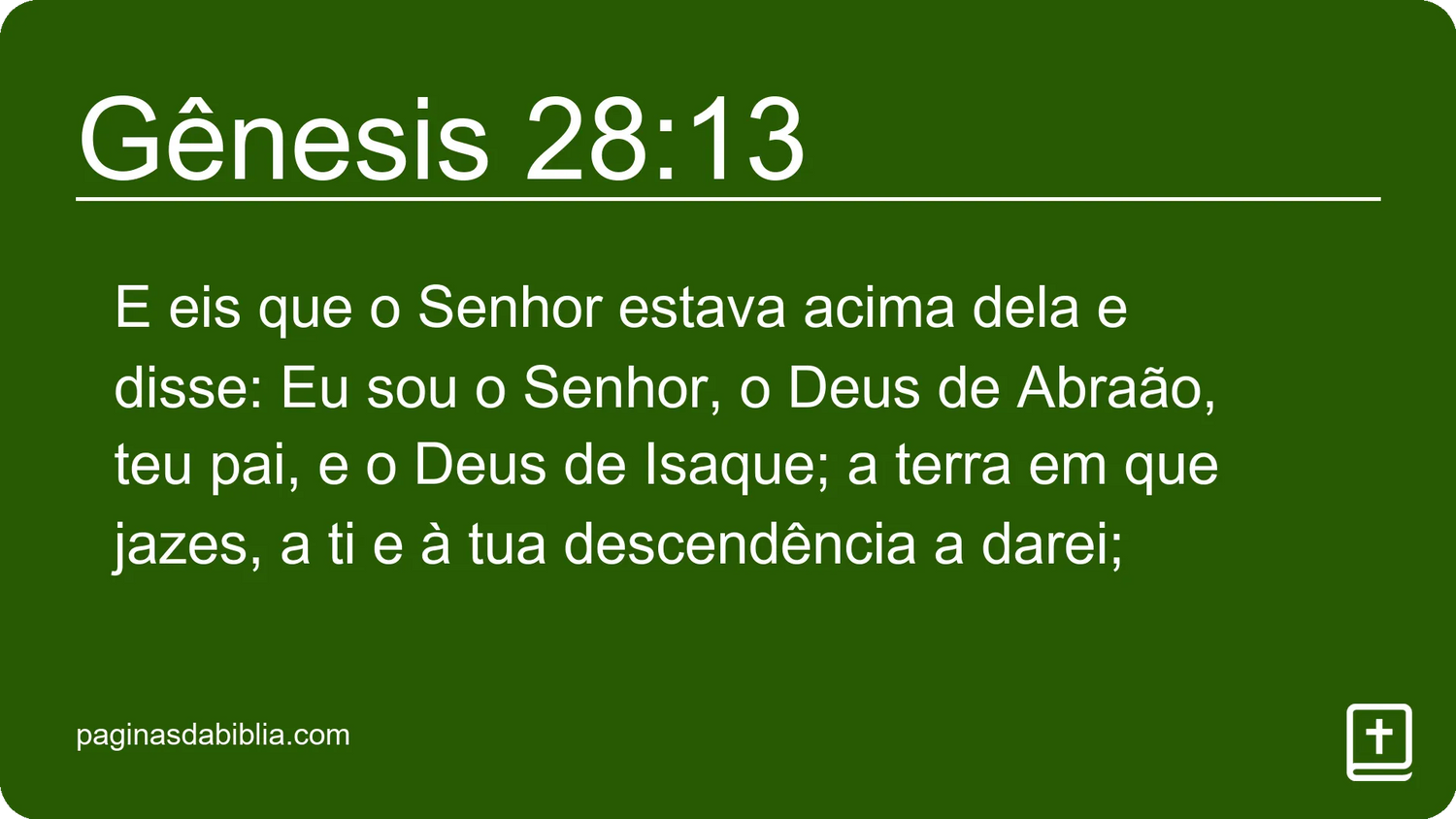 Gênesis 28:13