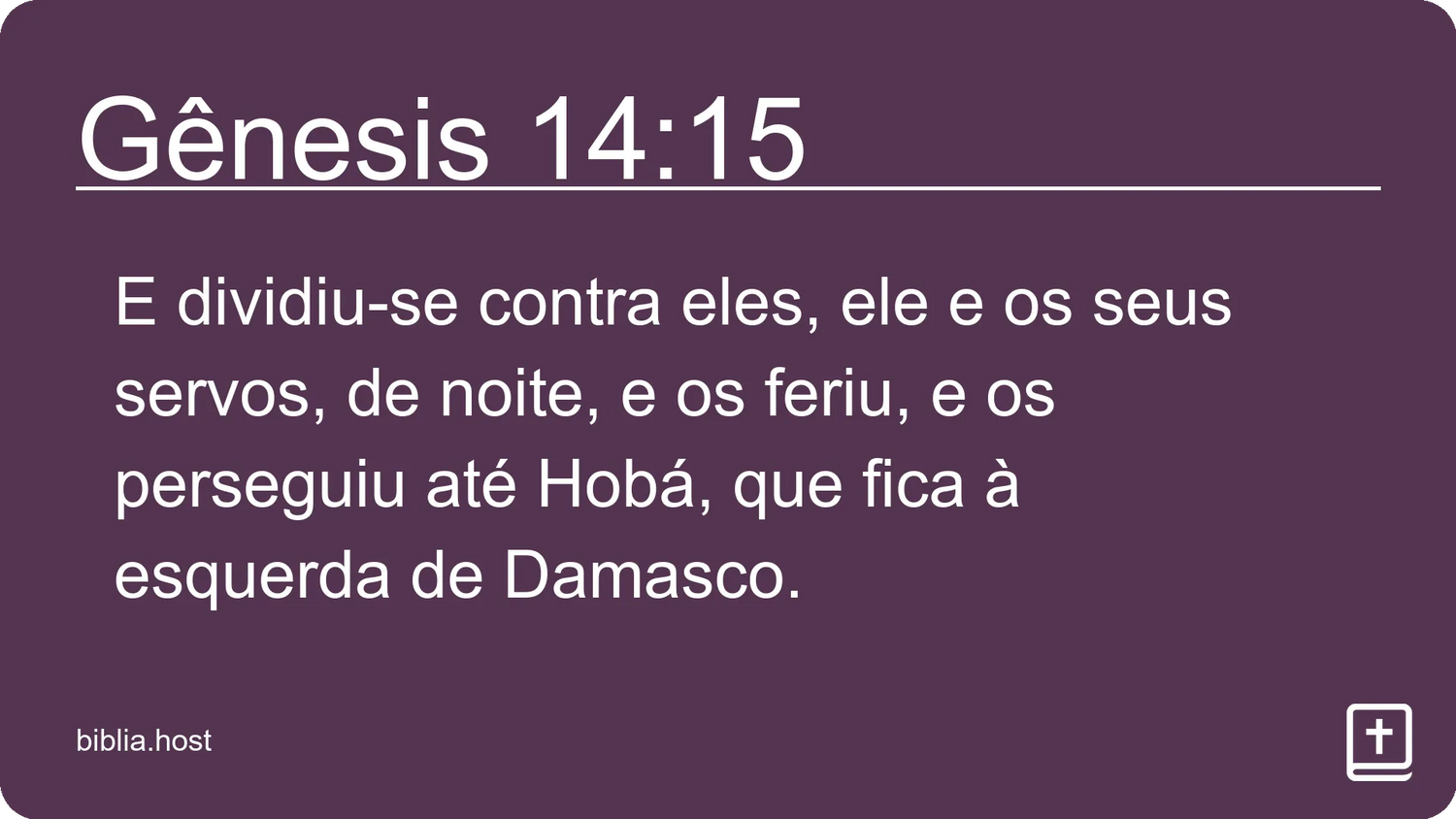 Gênesis 14:15