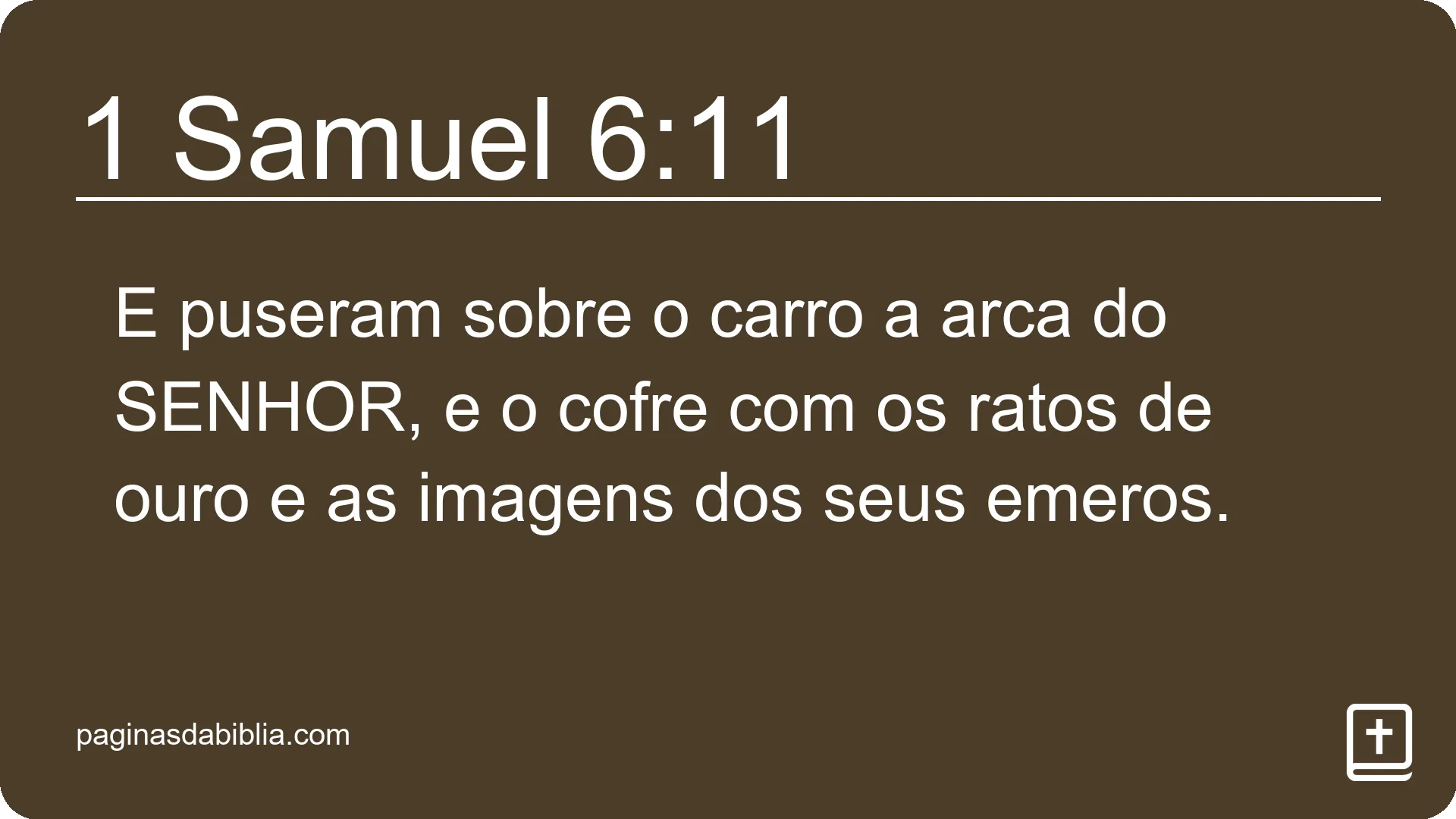 1 Samuel 6:11