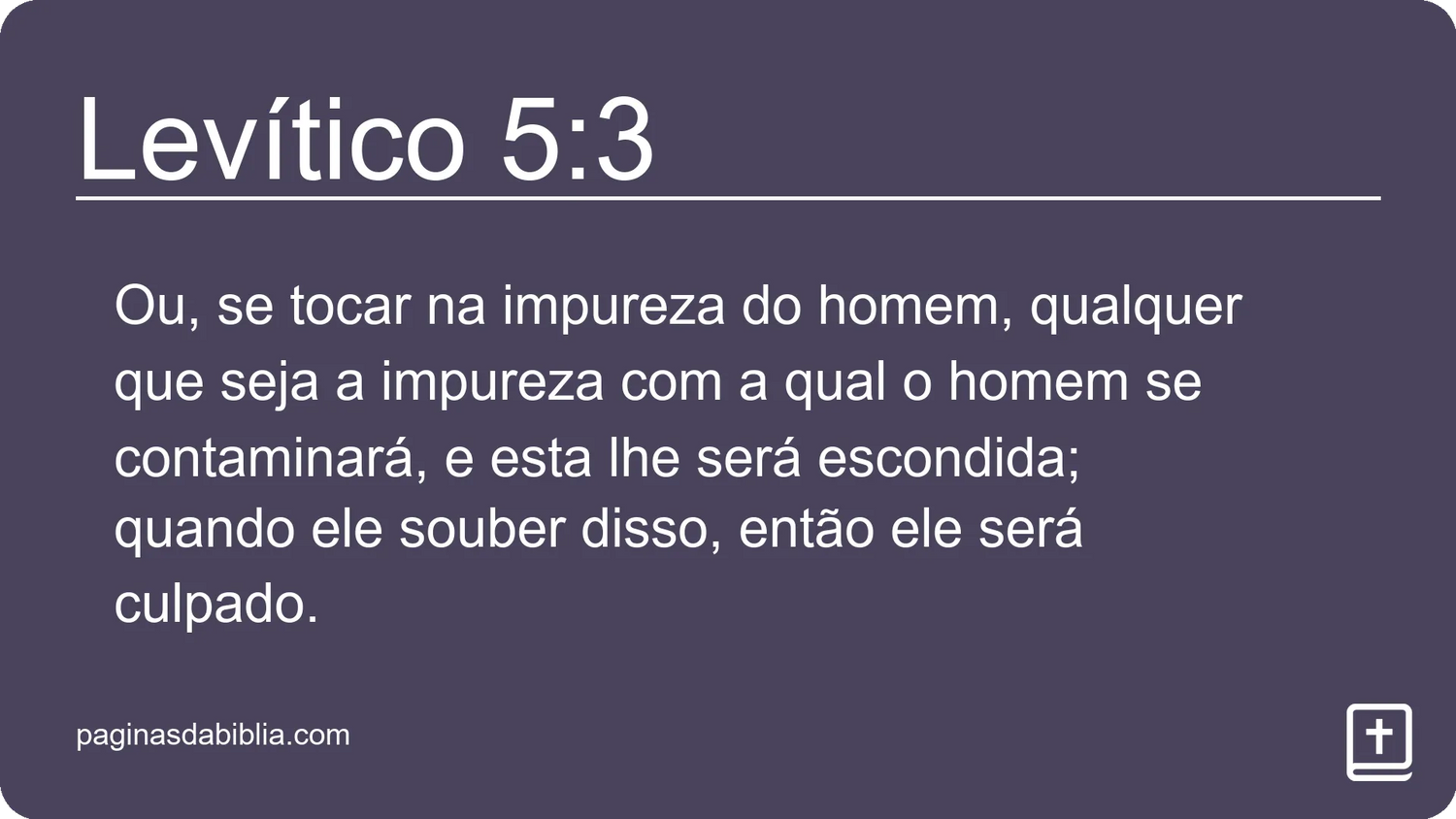 Levítico 5:3