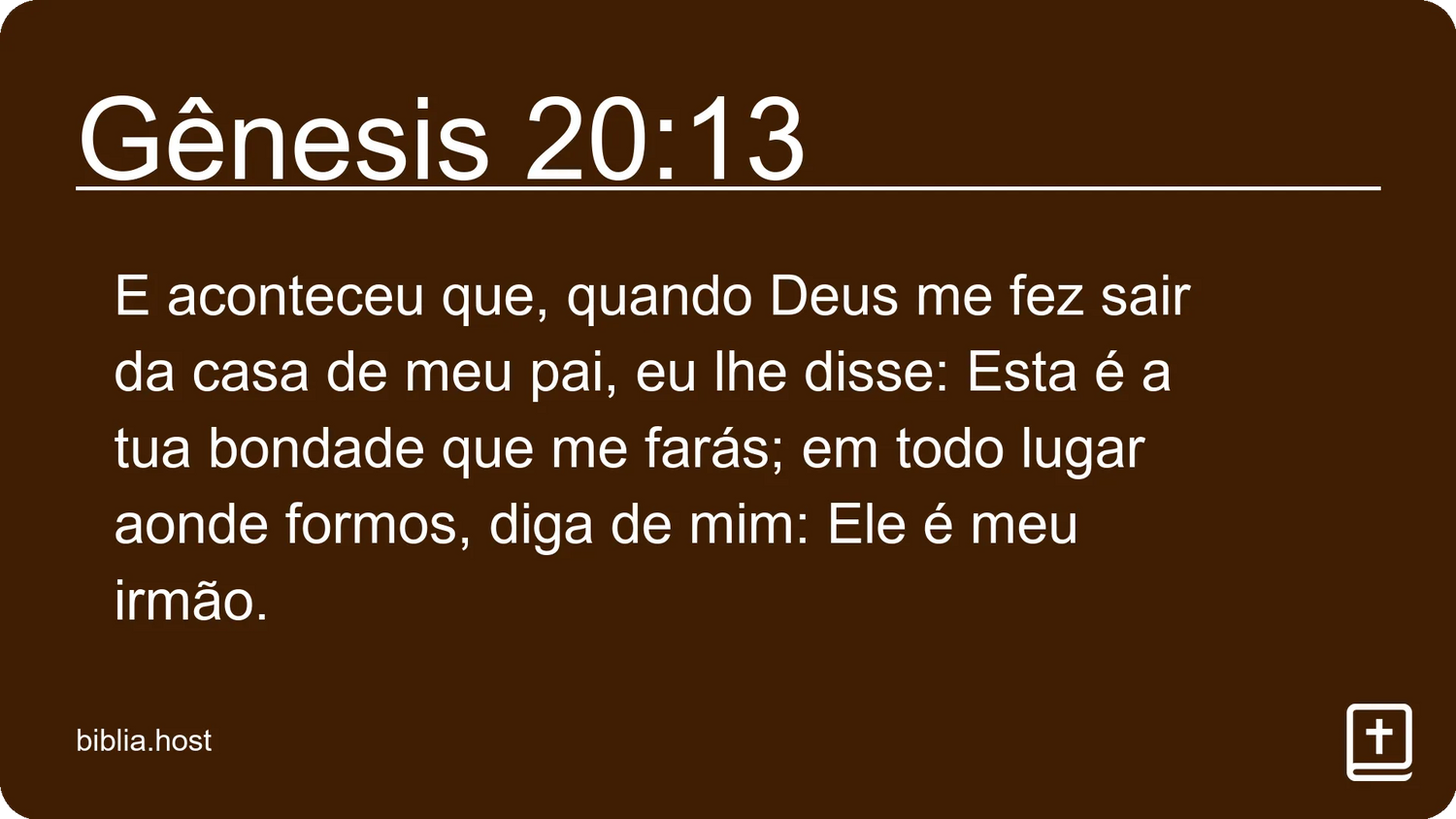 Gênesis 20:13