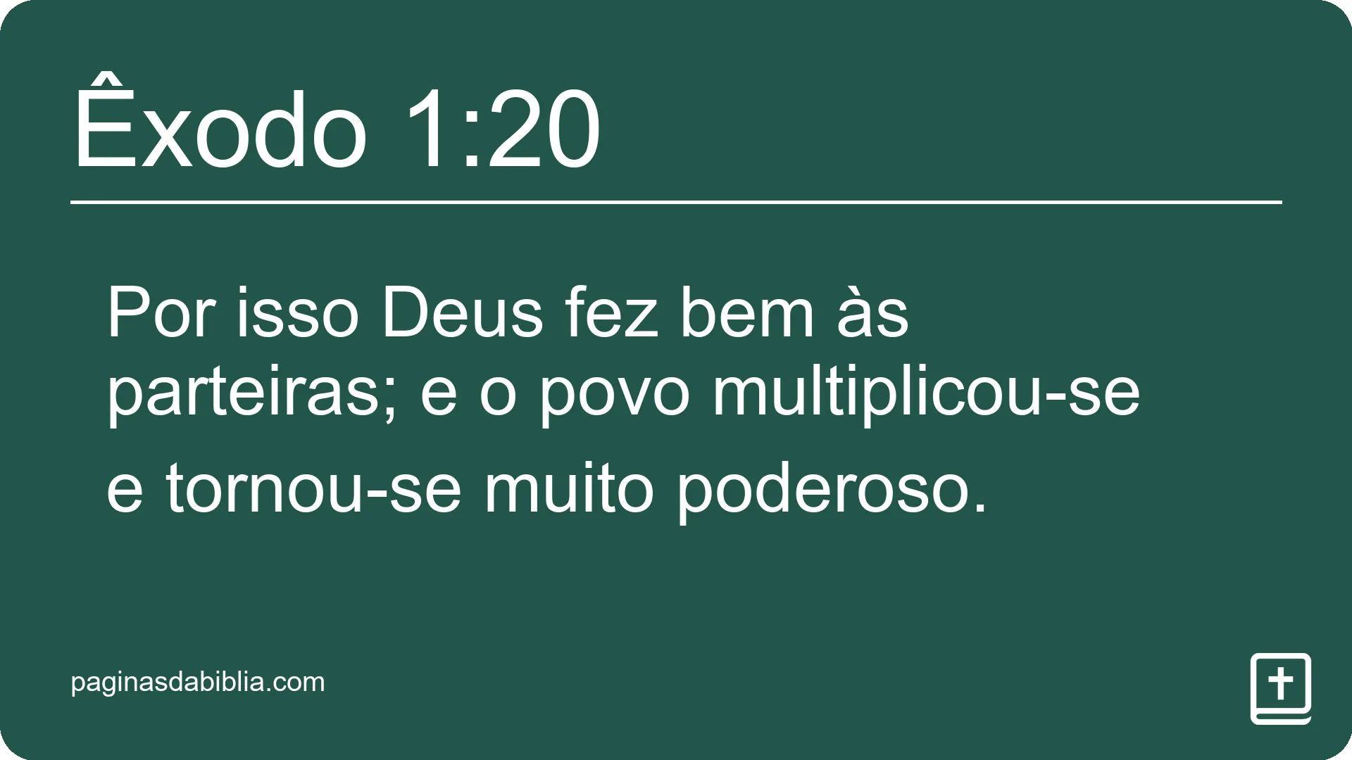 Êxodo 1:20