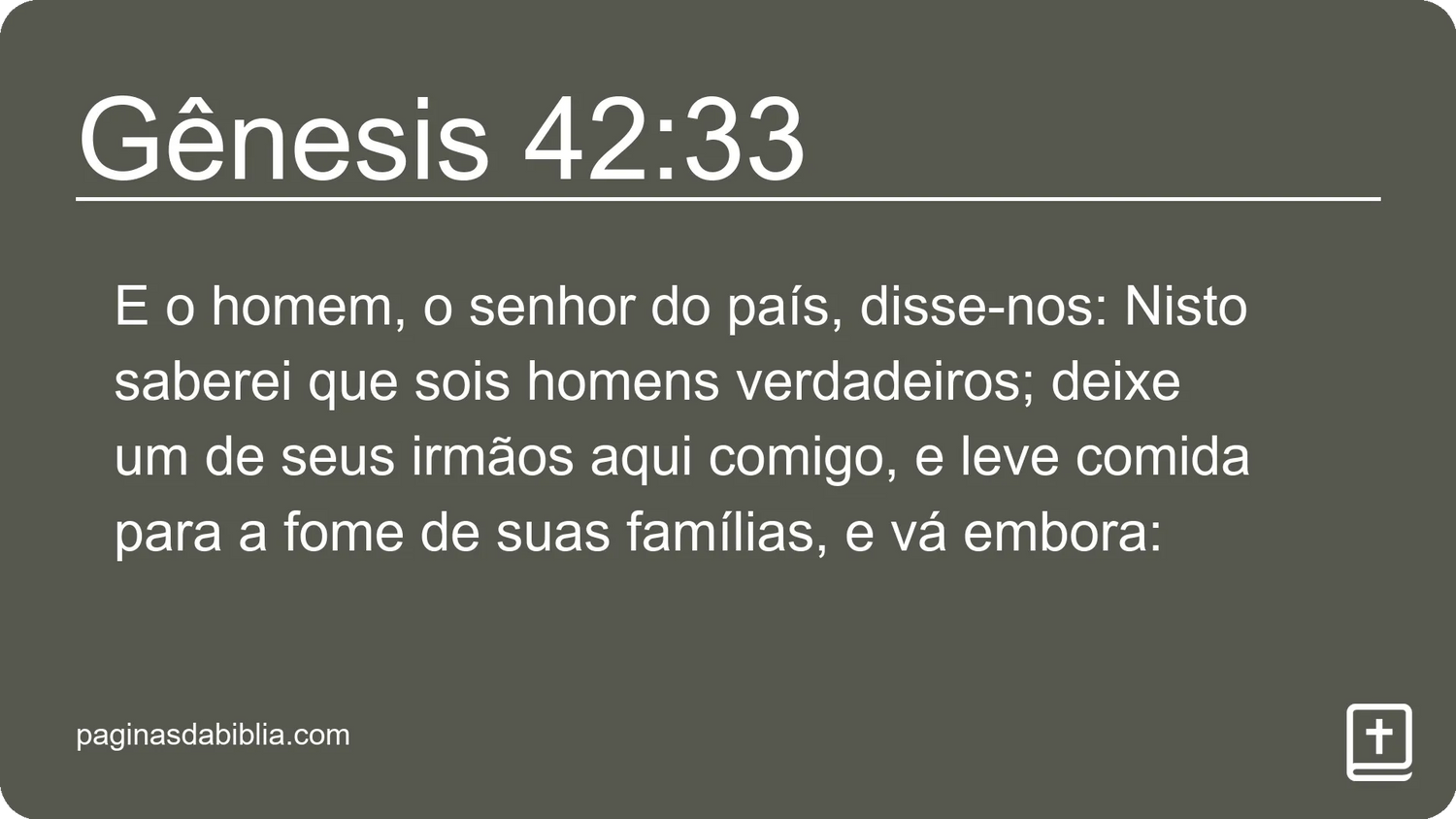 Gênesis 42:33