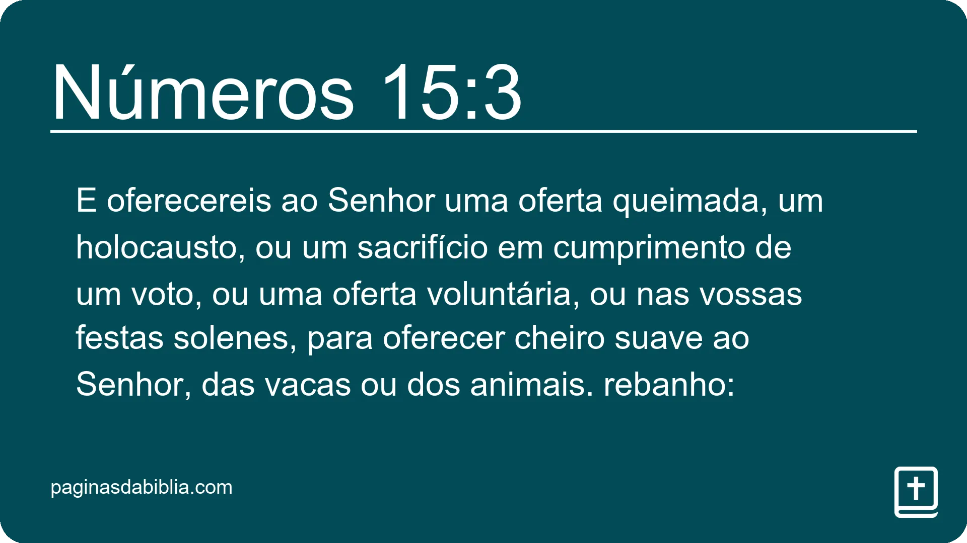 Números 15:3