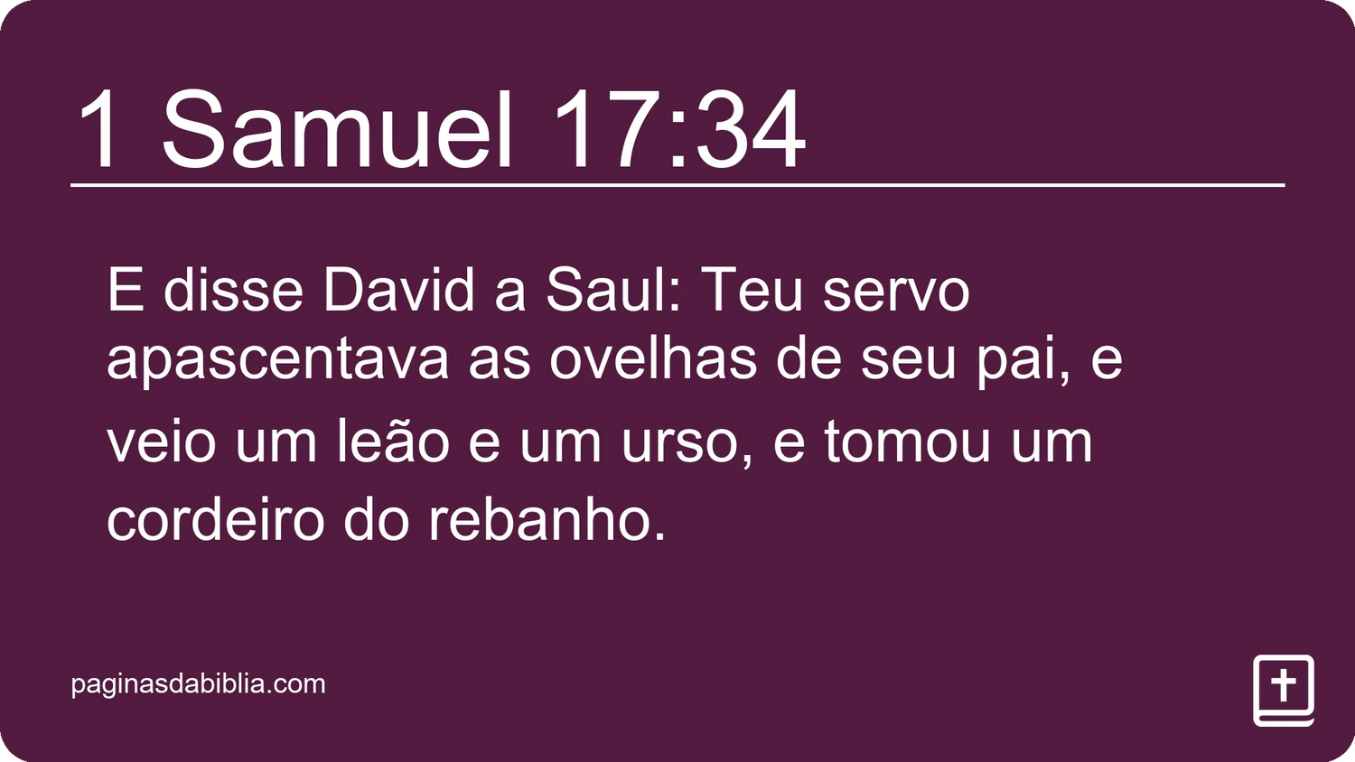 1 Samuel 17:34