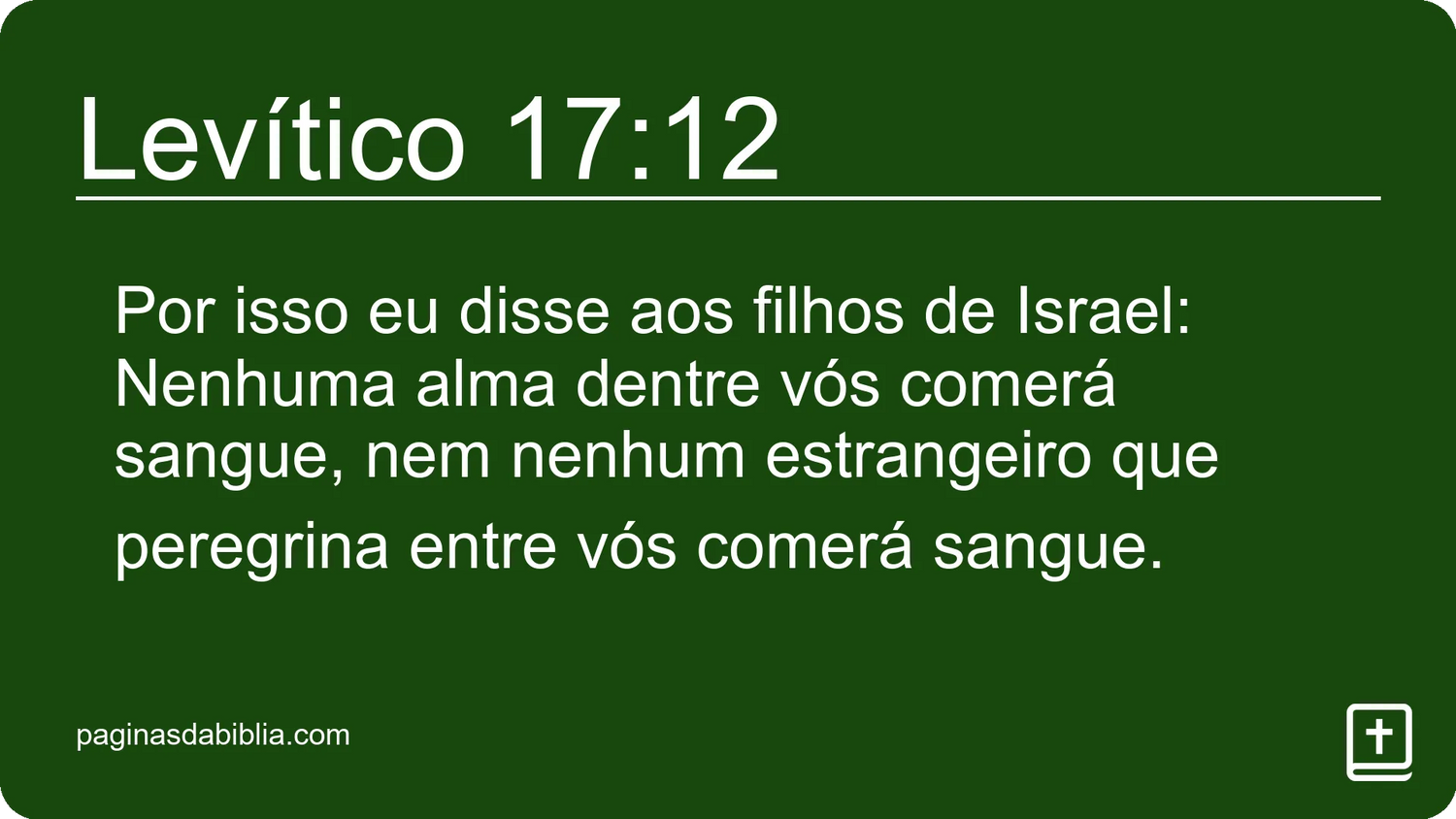 Levítico 17:12