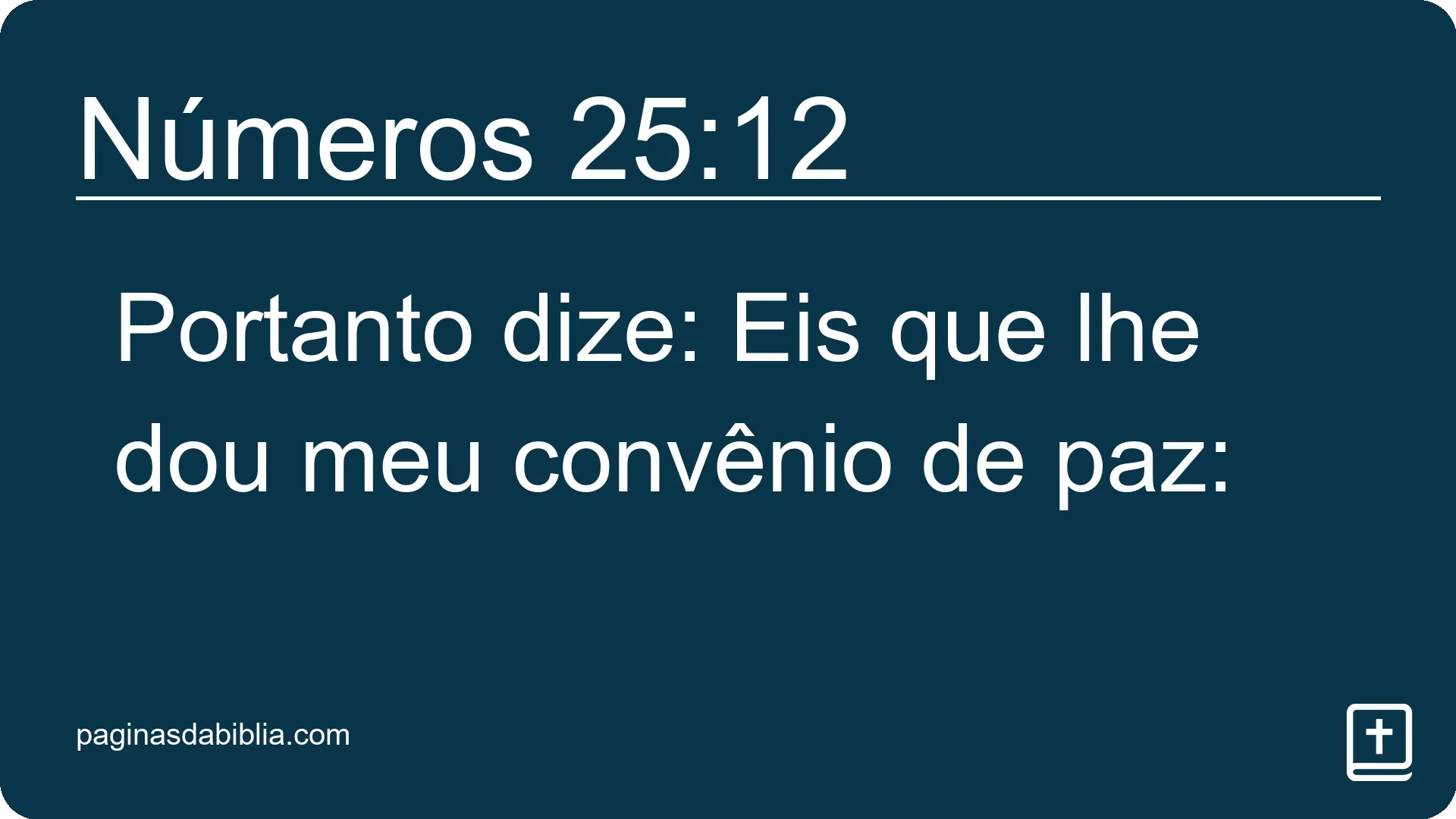 Números 25:12