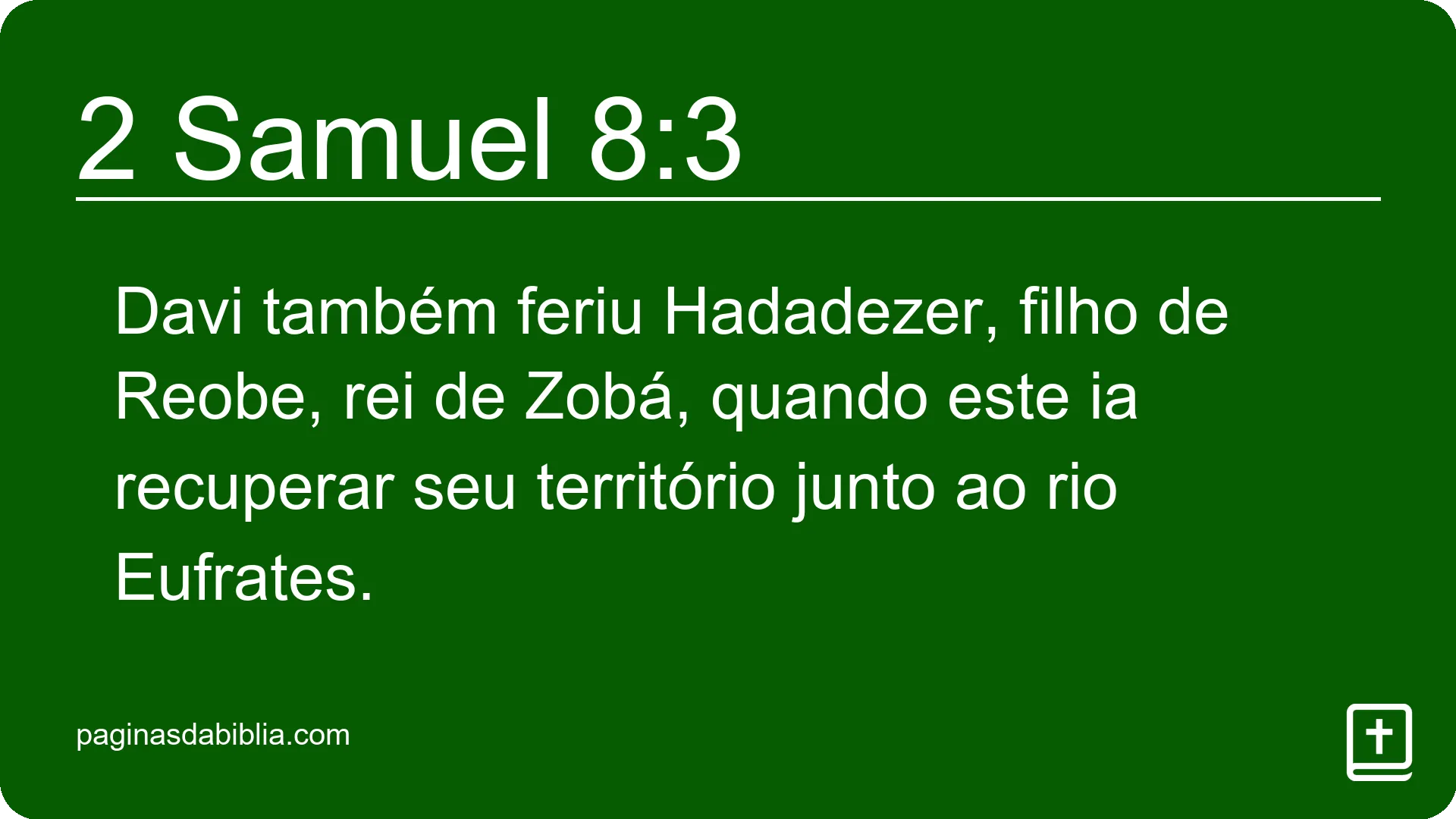 2 Samuel 8:3