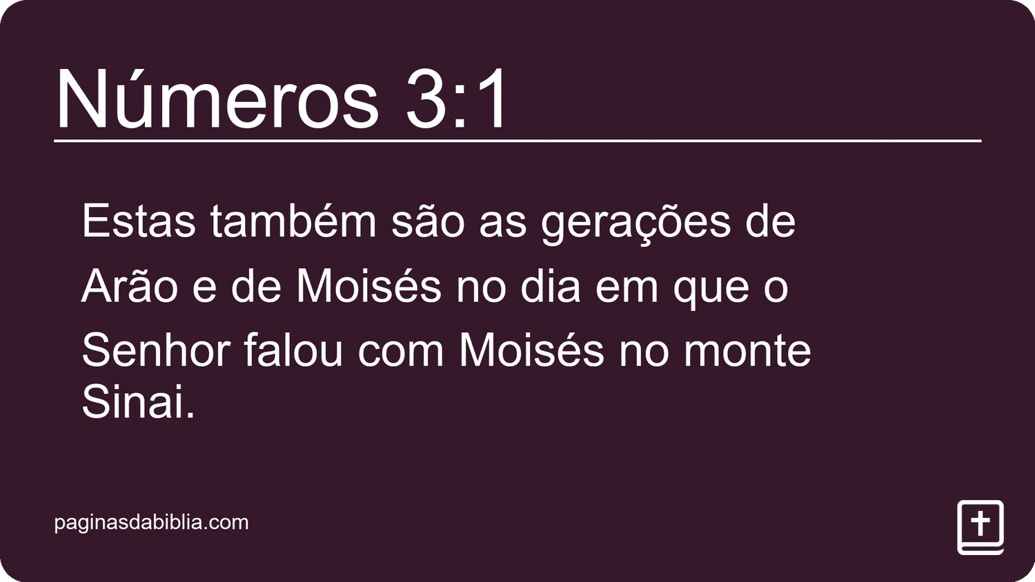 Números 3:1