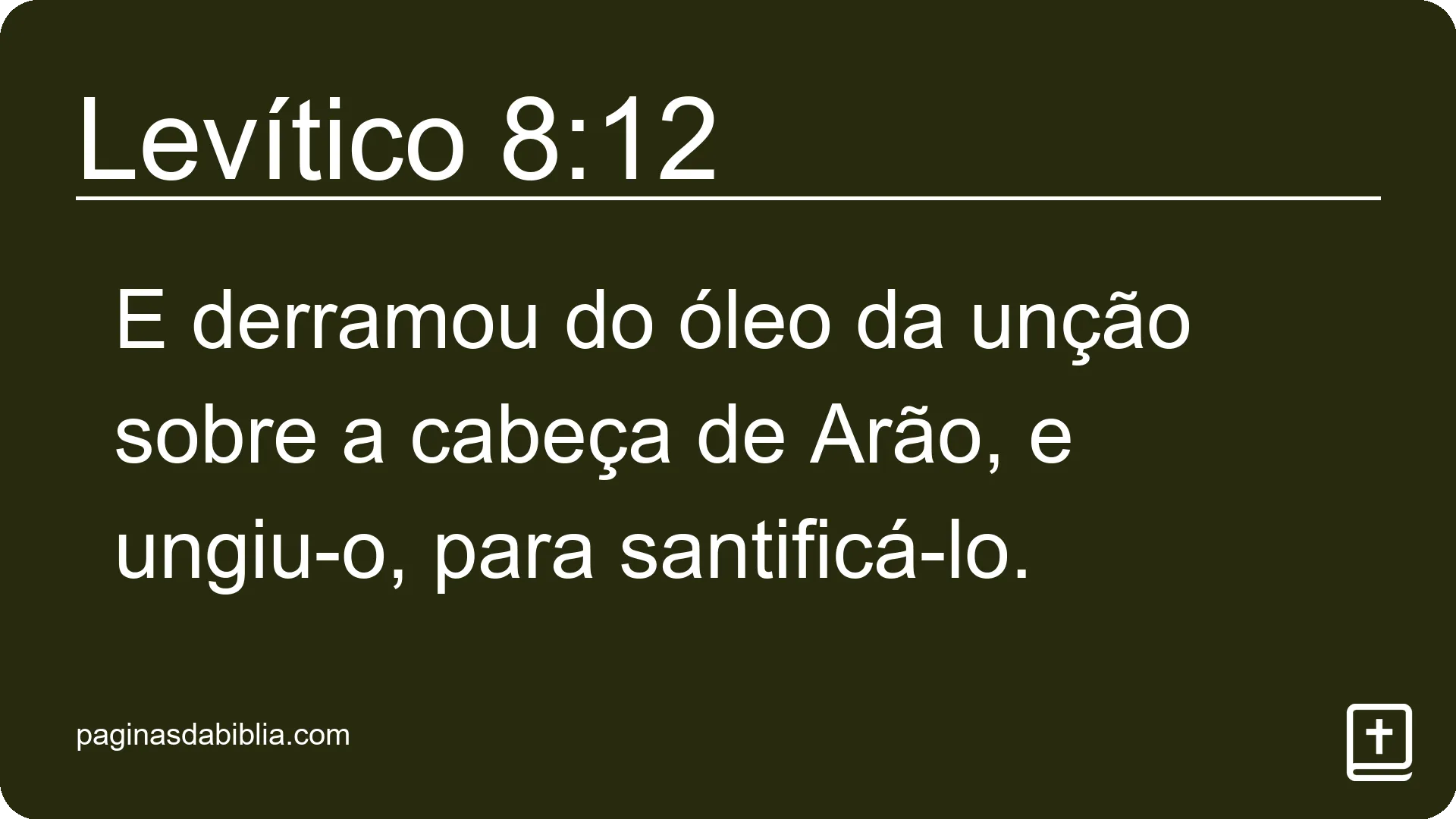 Levítico 8:12