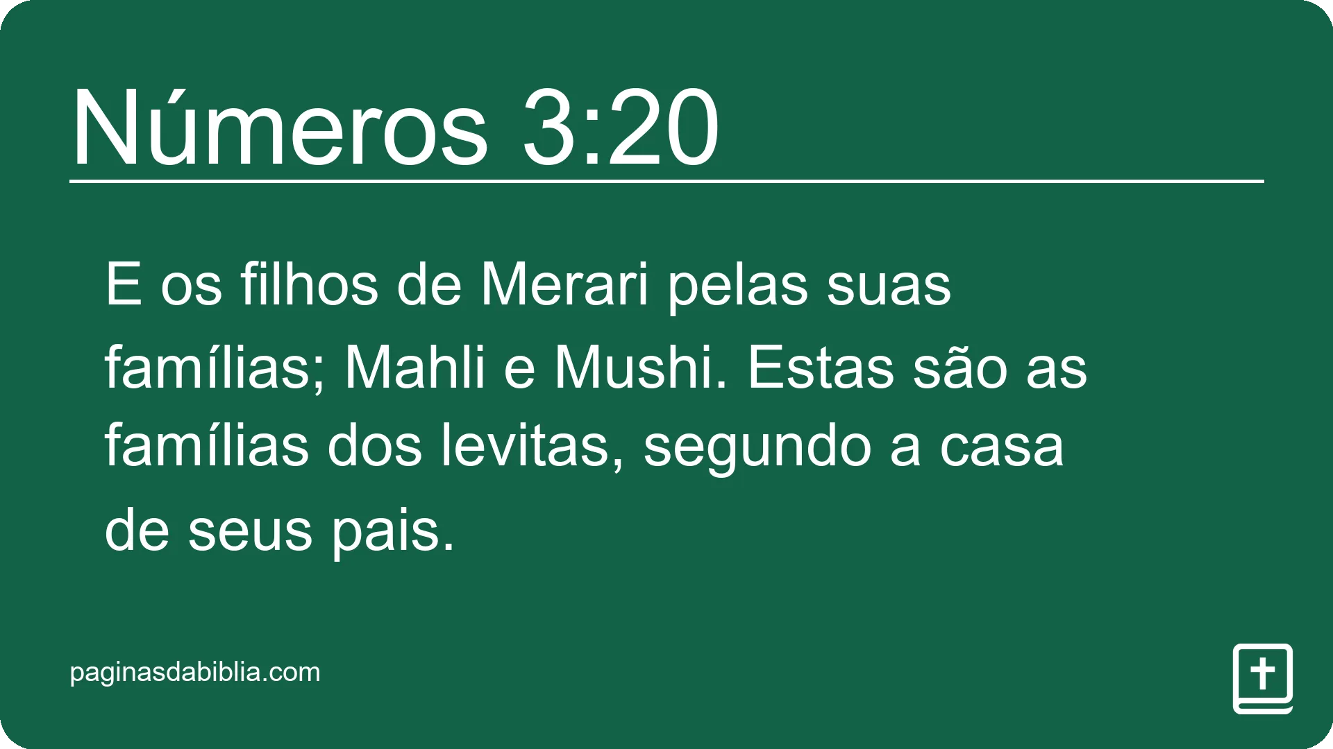 Números 3:20