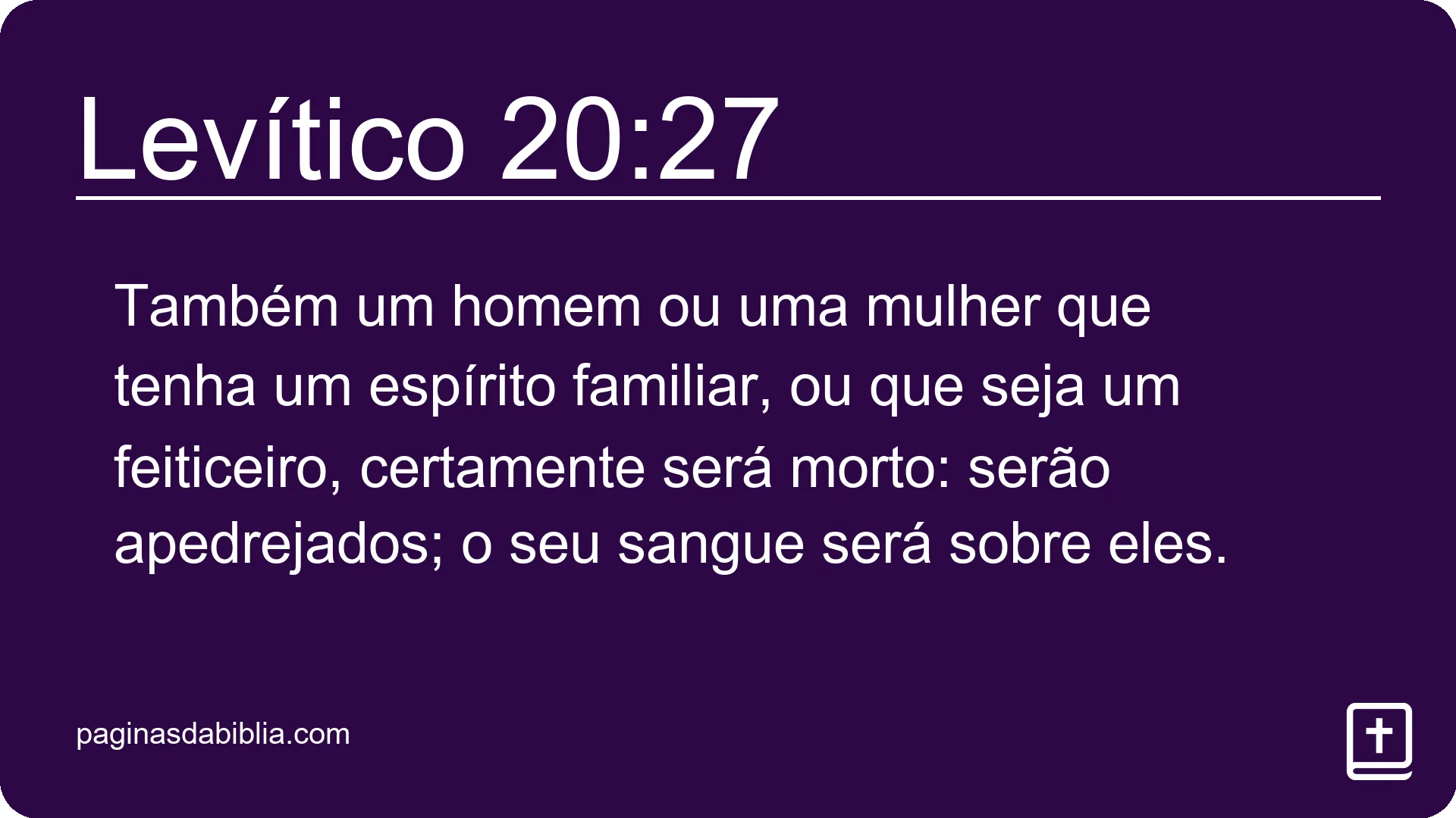 Levítico 20:27