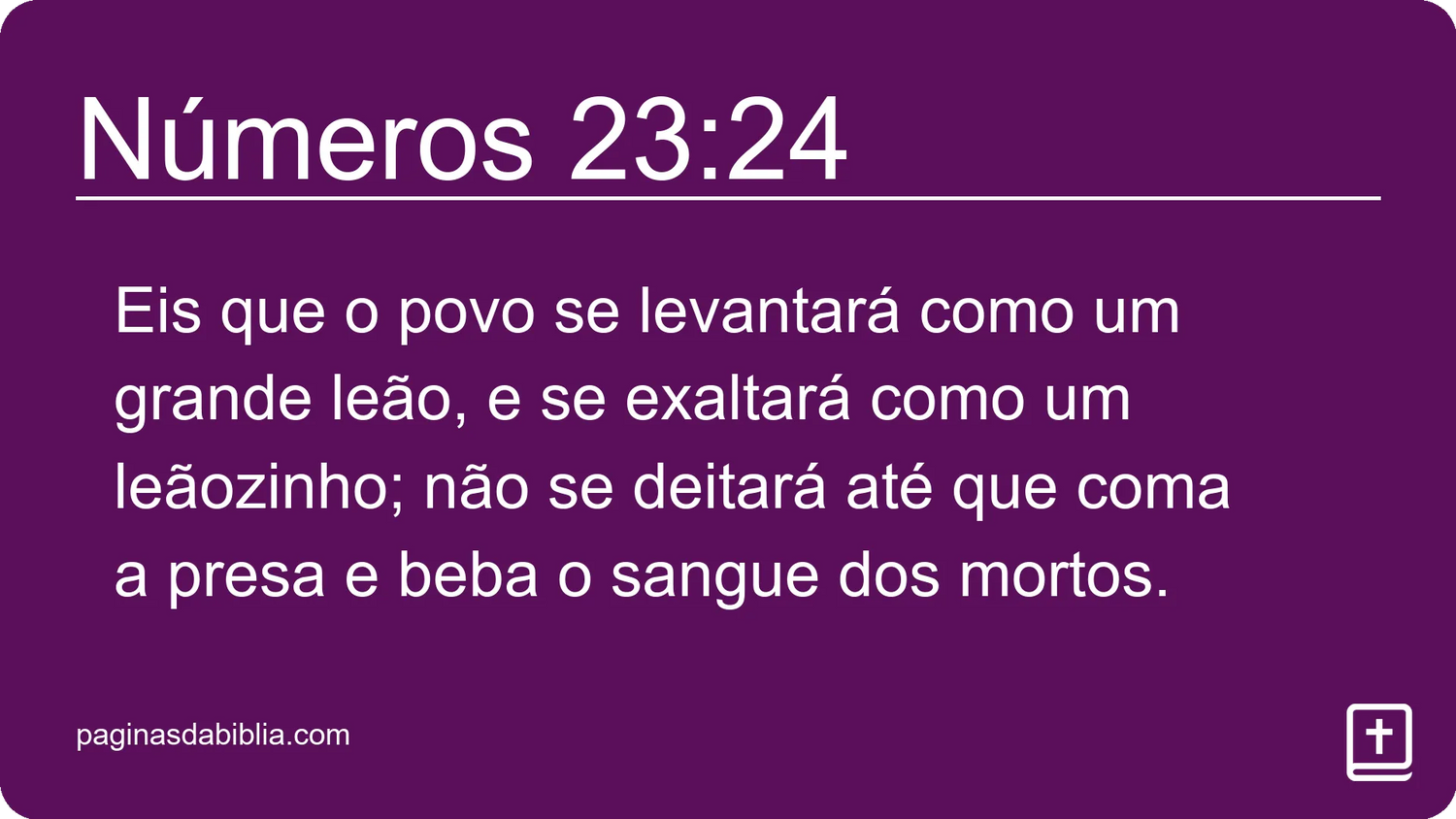 Números 23:24