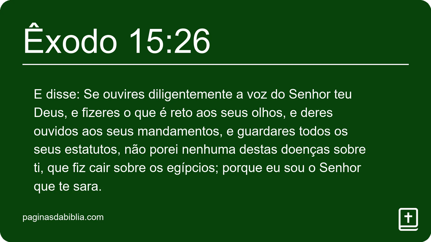 Êxodo 15:26