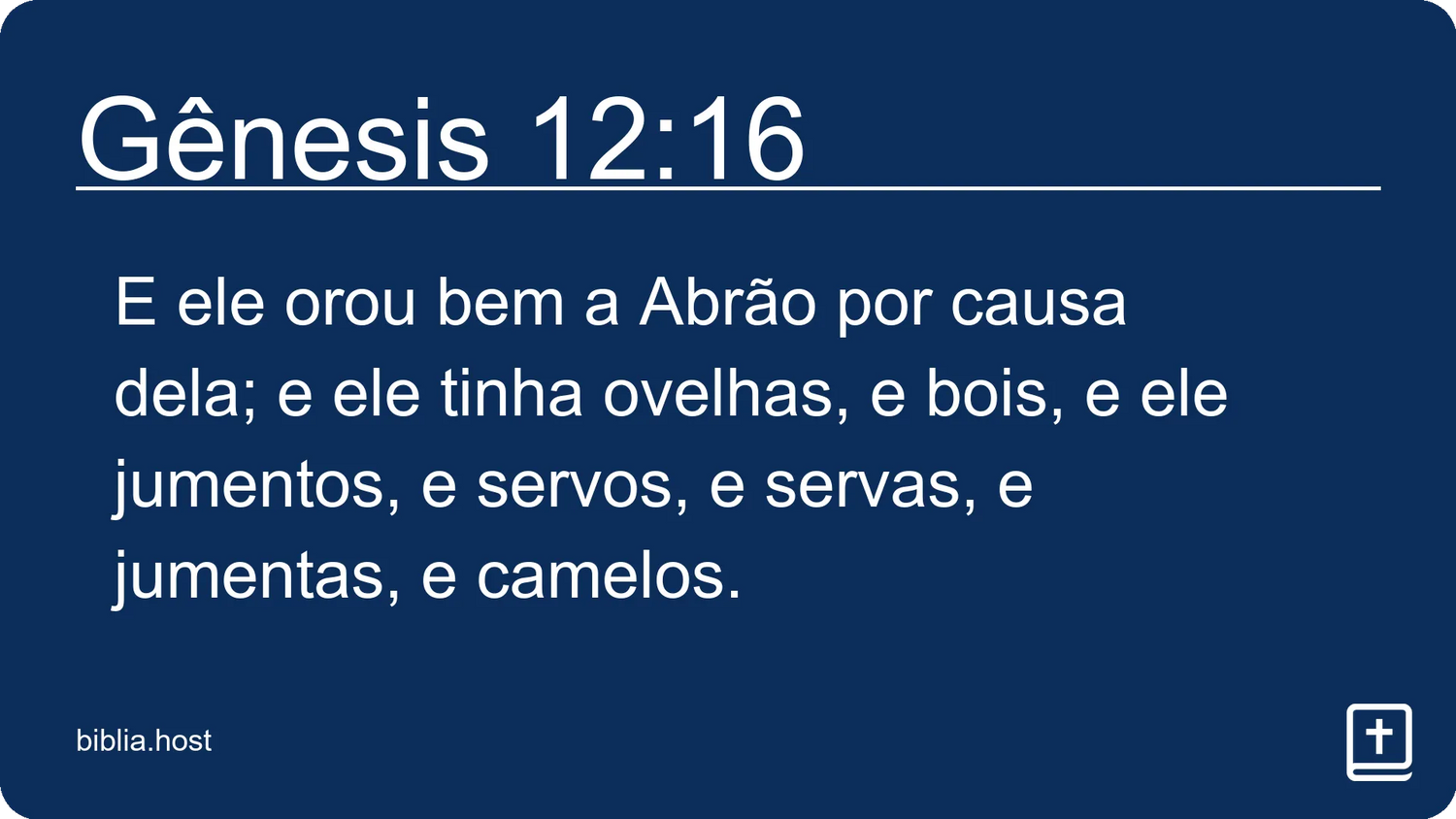 Gênesis 12:16