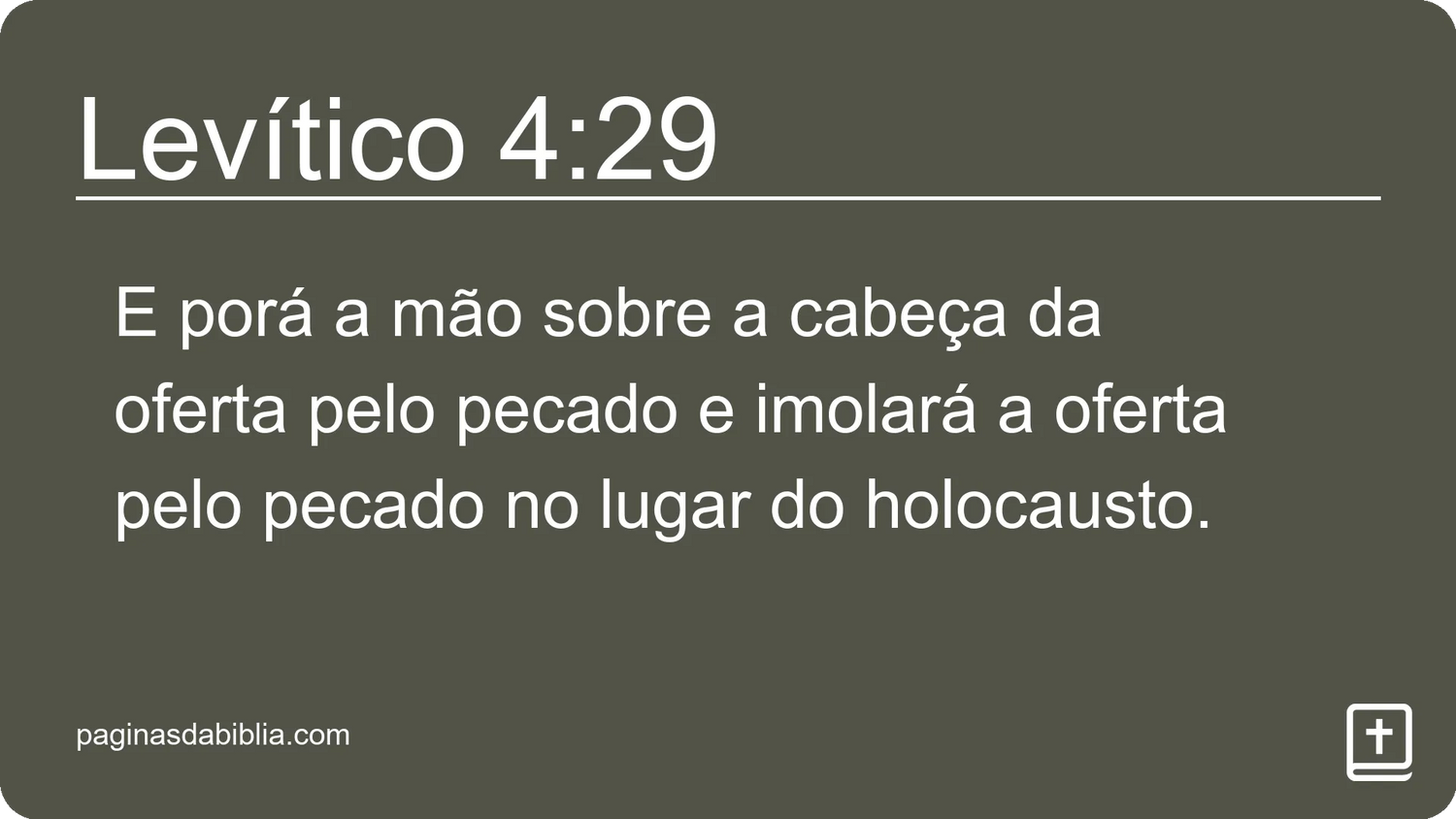 Levítico 4:29