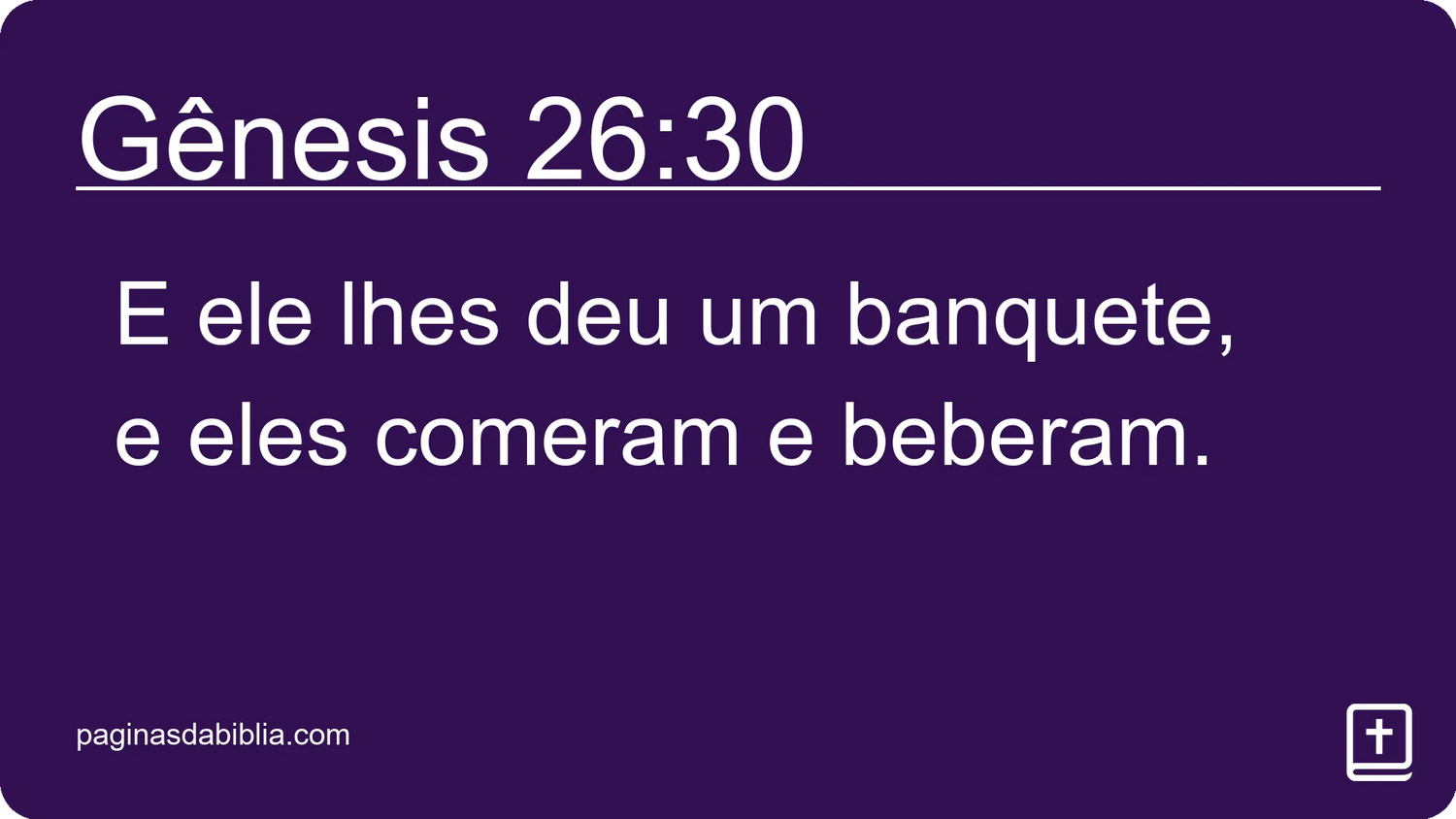 Gênesis 26:30